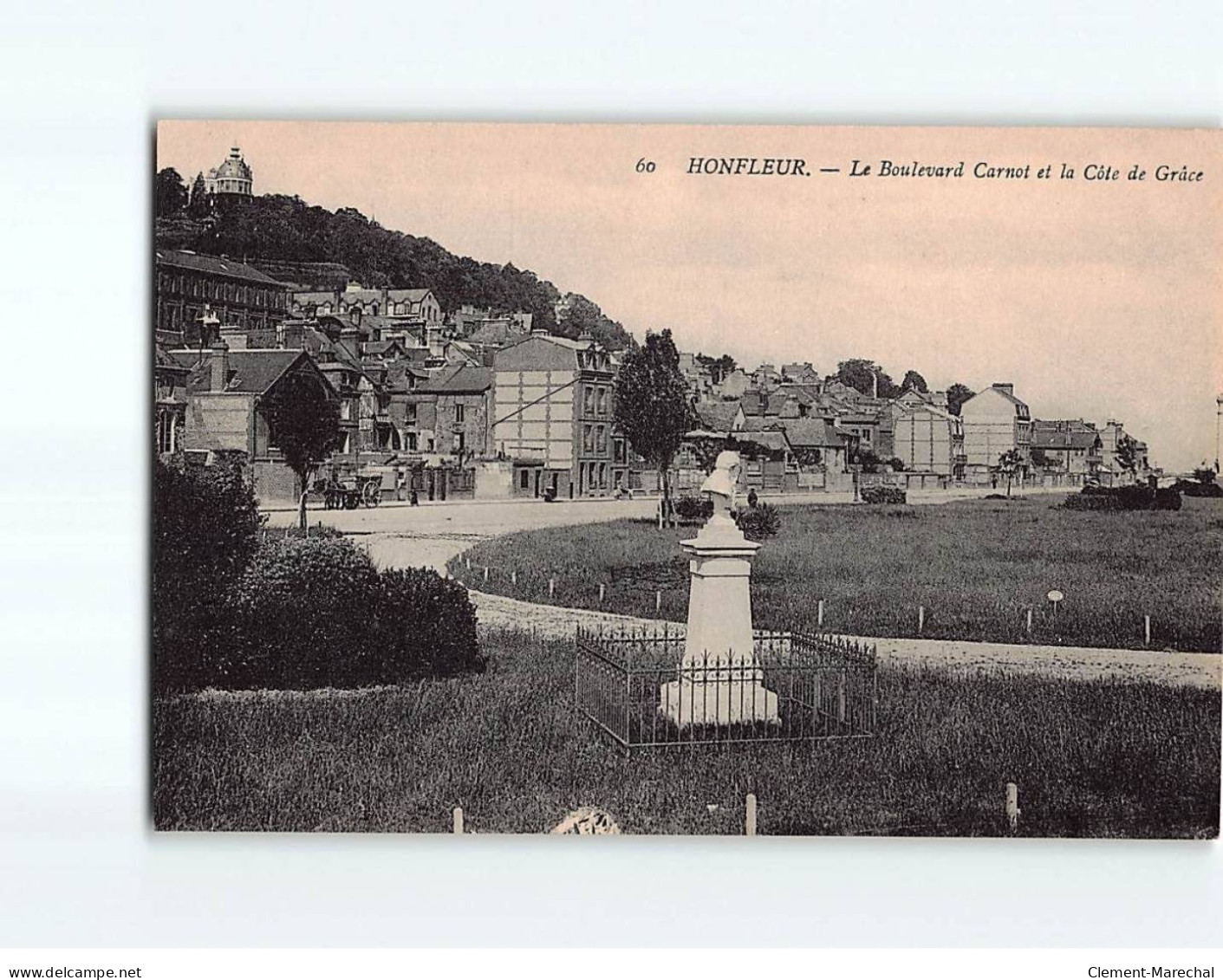 HONFLEUR : Le Boulevard Carnot Et La Côte De Grâce - Très Bon état - Honfleur