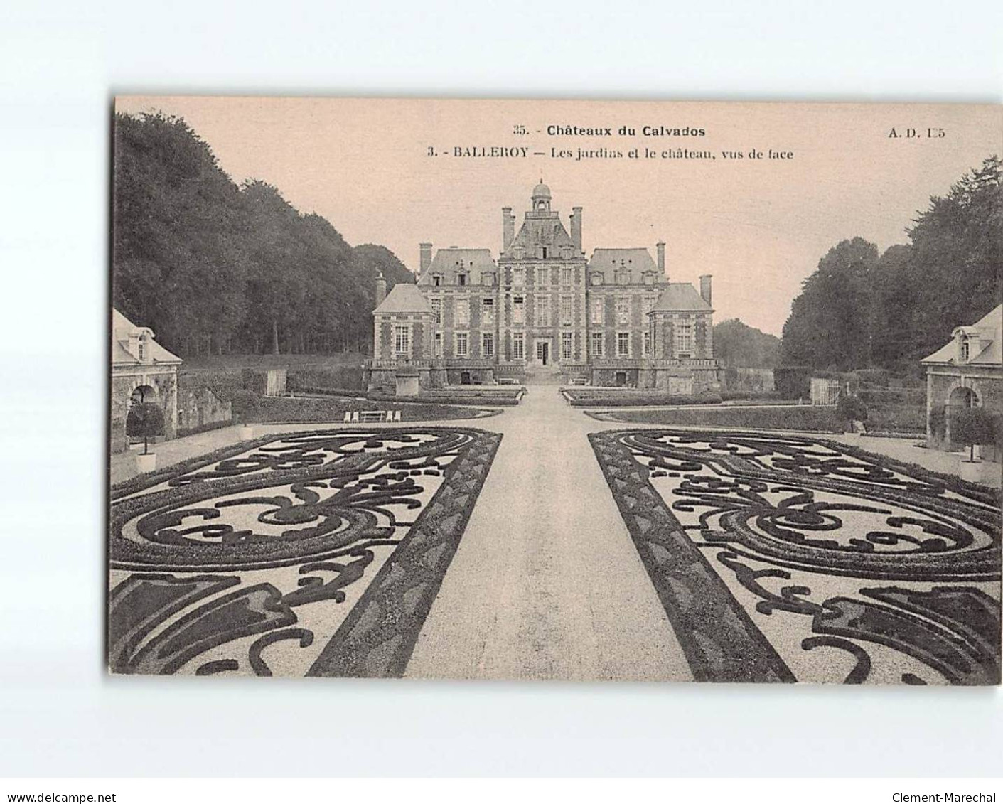 Château De BALLEROY : Les Jardins Et Le Château, Vus De Face - Très Bon état - Andere & Zonder Classificatie