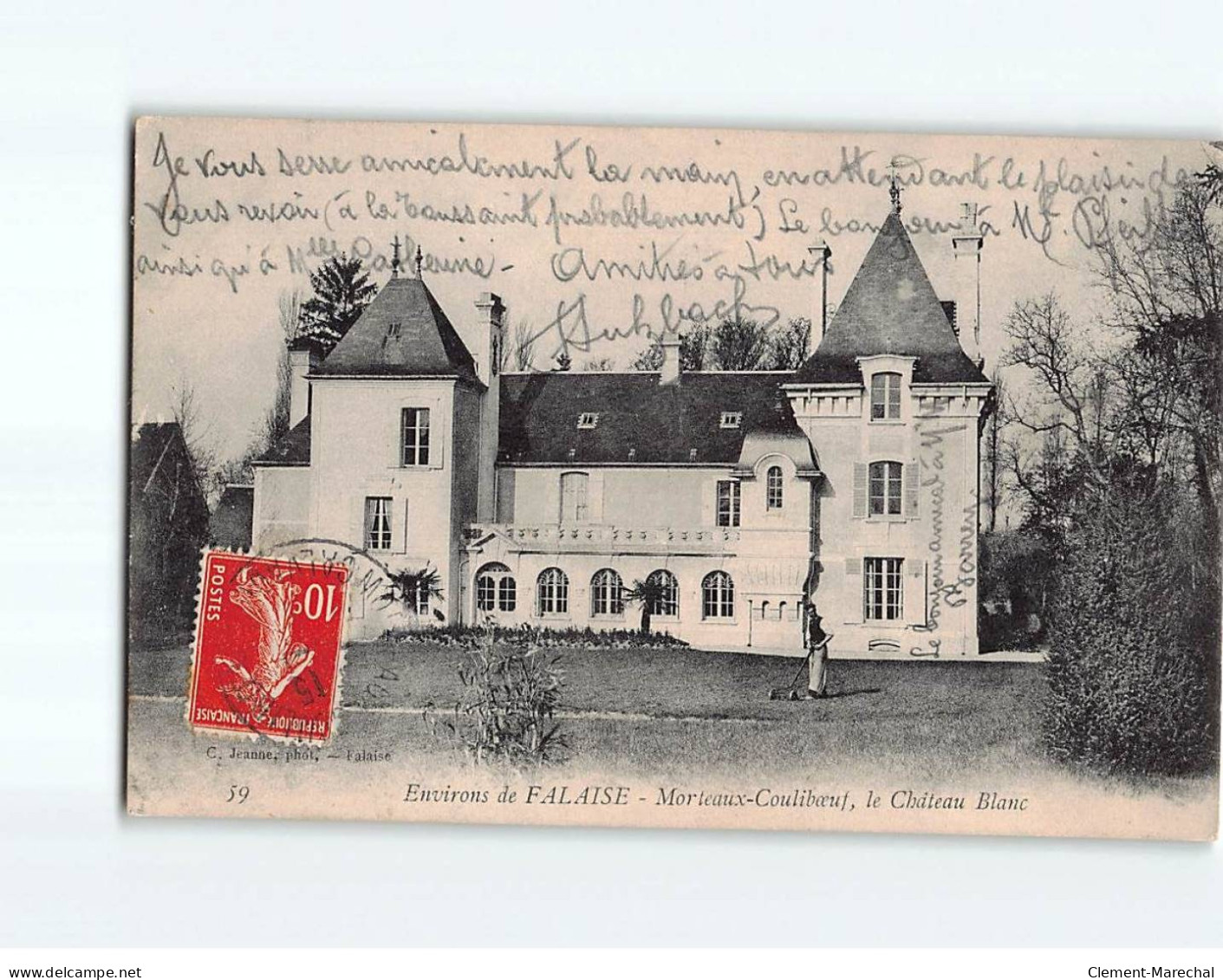 MORTEAUX COULIBOEUF : Le Château Blanc - Très Bon état - Andere & Zonder Classificatie