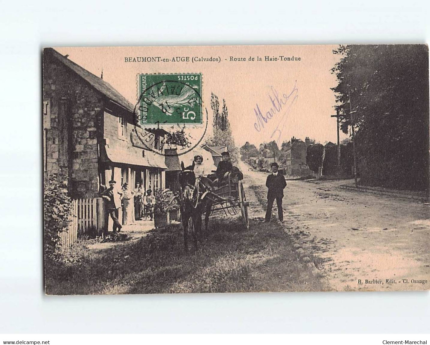 BEAUMONT EN AUGE : Route De La Haie-Tondue - Très Bon état - Autres & Non Classés