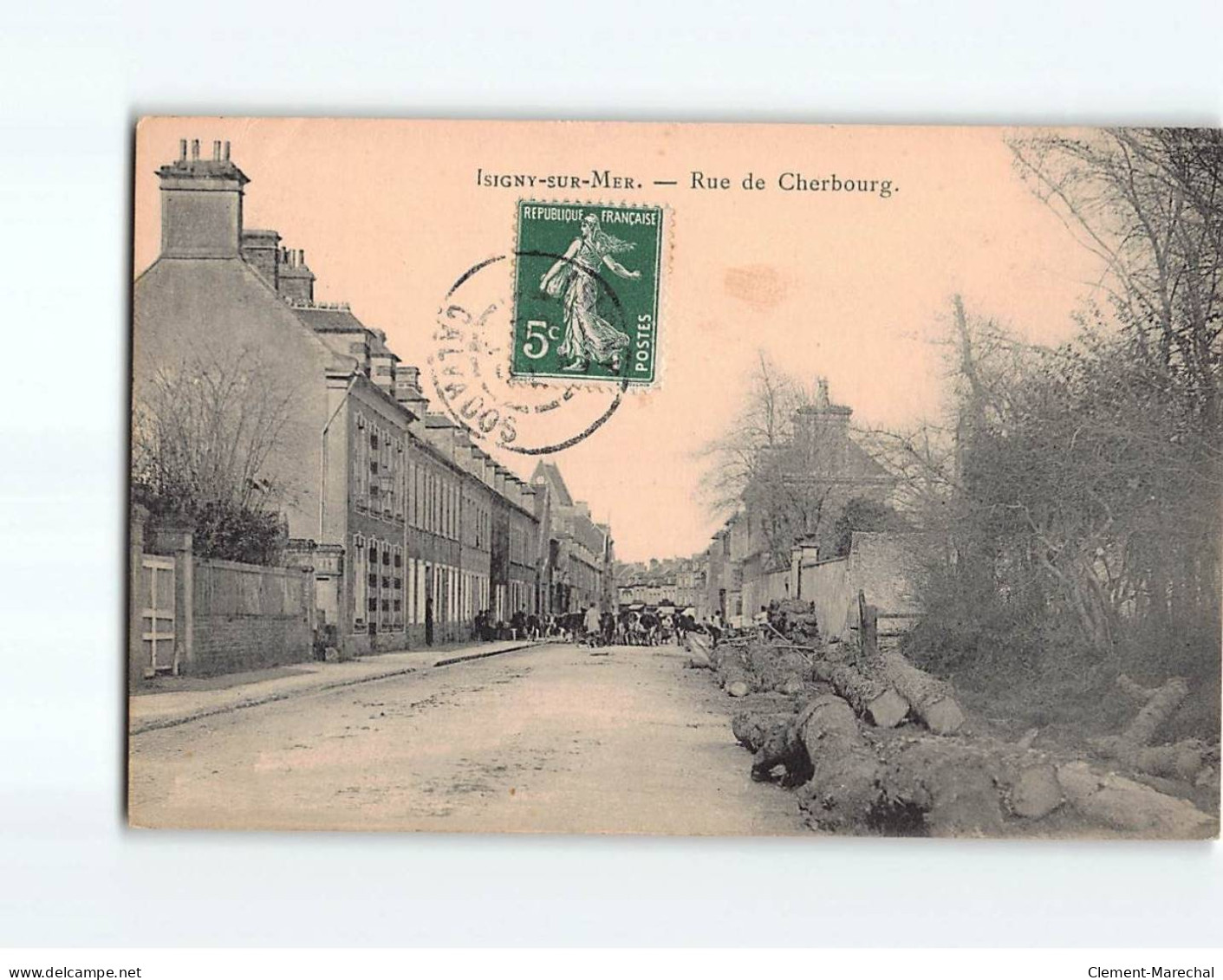 ISIGNY : Rue De Cherbourg - Très Bon état - Sonstige & Ohne Zuordnung