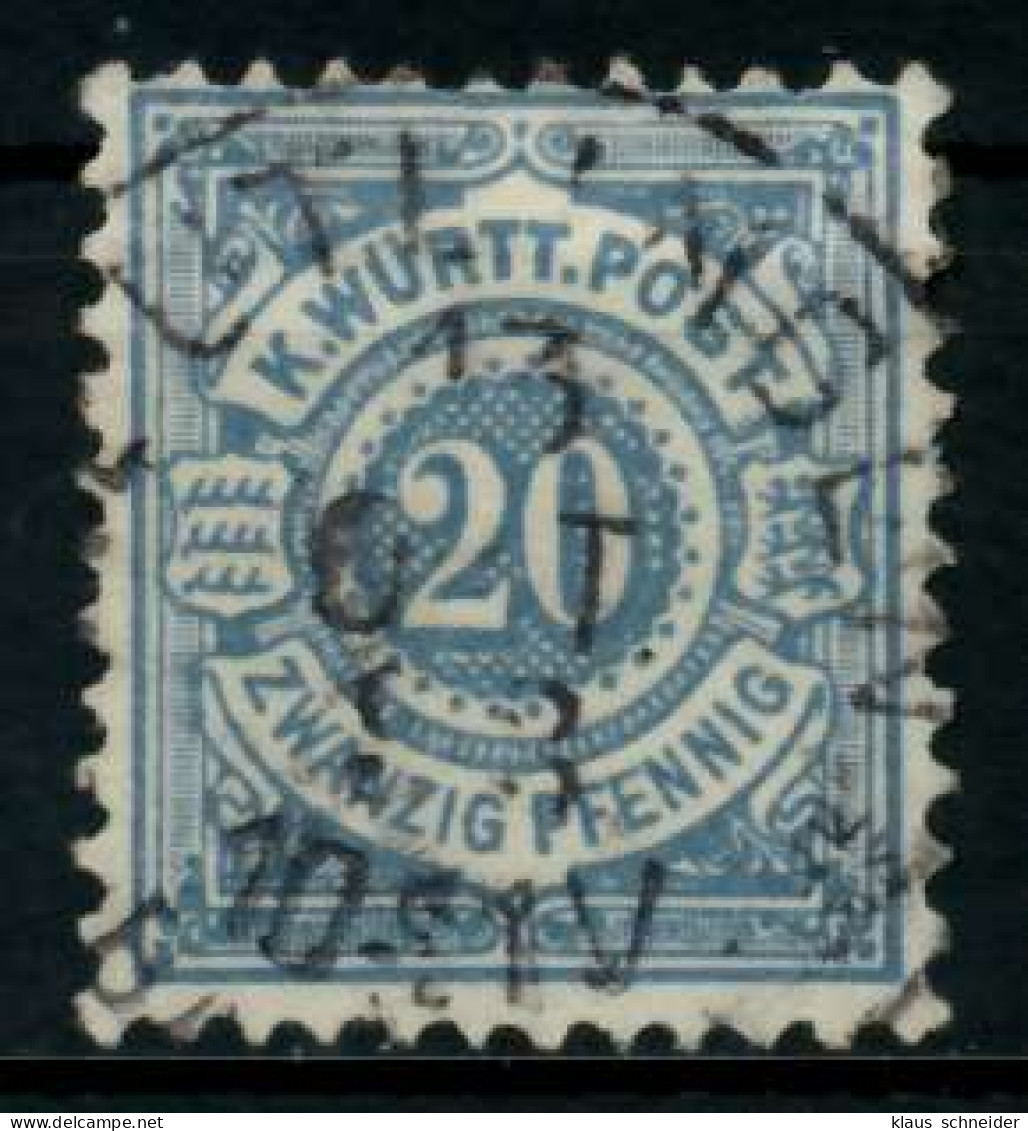 WÜRTTEMBERG AUSGABE VON 1875 1900 Nr 47a Gestempelt X71366A - Usati