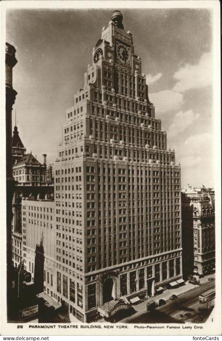 11322672 New_York_City Paramount Theatre Building - Sonstige & Ohne Zuordnung