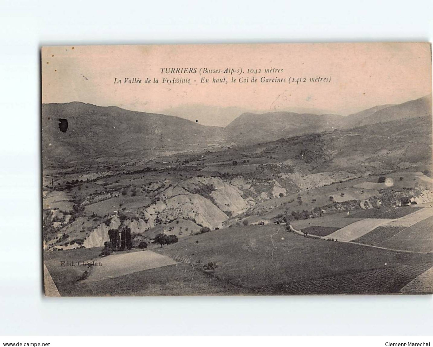 TURRIERS : La Vallée De La Freissinie, En Haut, Le Col De La Garcines - Très Bon état - Sonstige & Ohne Zuordnung