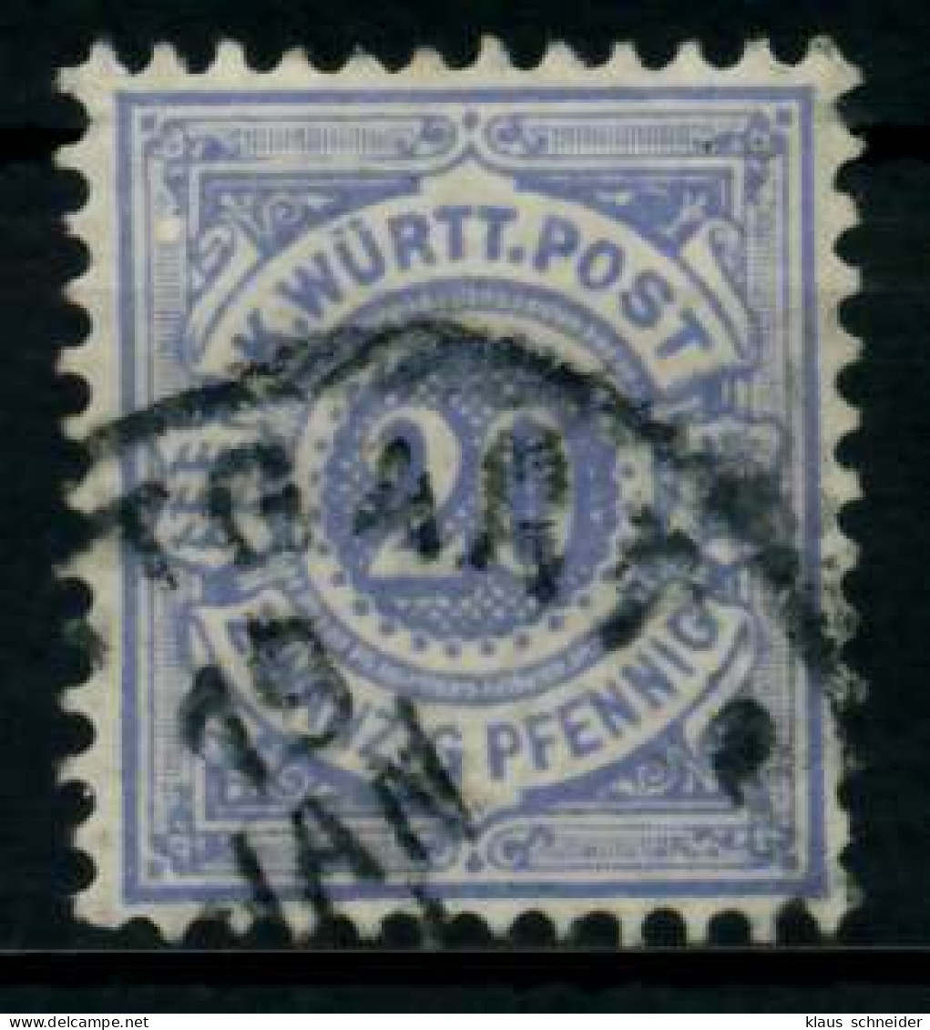 WÜRTTEMBERG AUSGABE VON 1875 1900 Nr 47a Gestempelt X71396A - Afgestempeld