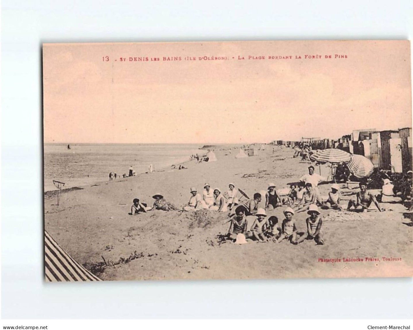 ILE D'OLERON : Saint-Denis, La Plage Bordant La Forêt De Pins - Très Bon état - Ile D'Oléron