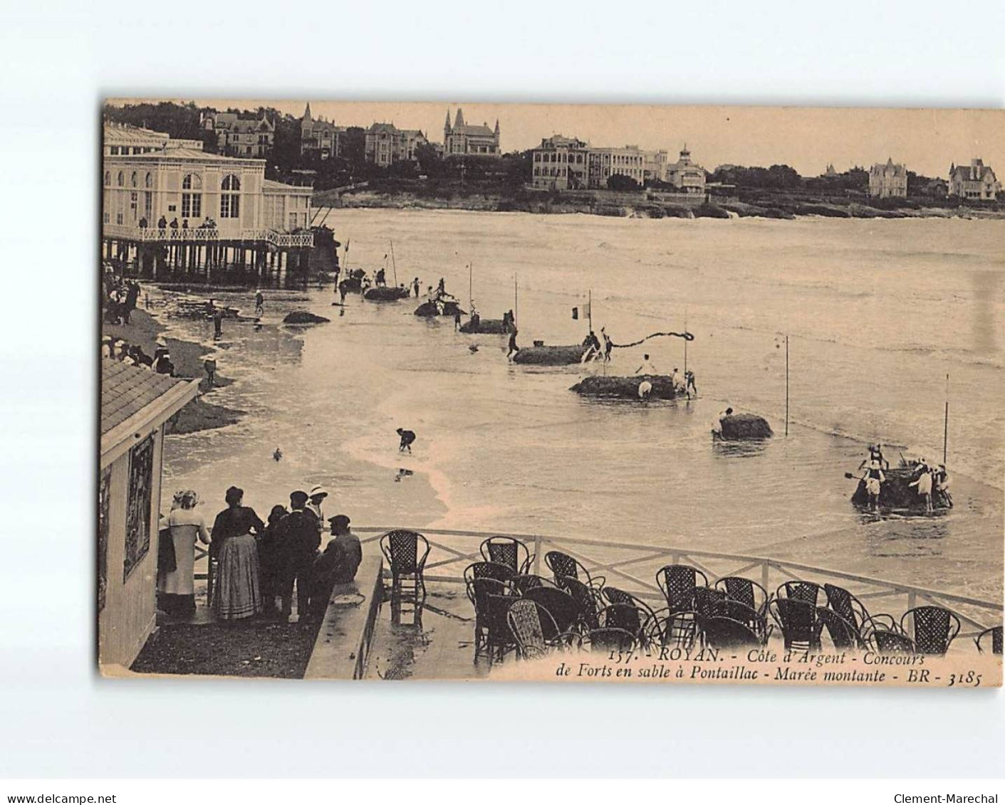 ROYAN : Concours De Forts En Sable à Pontaillac, Marée Montante - état - Royan