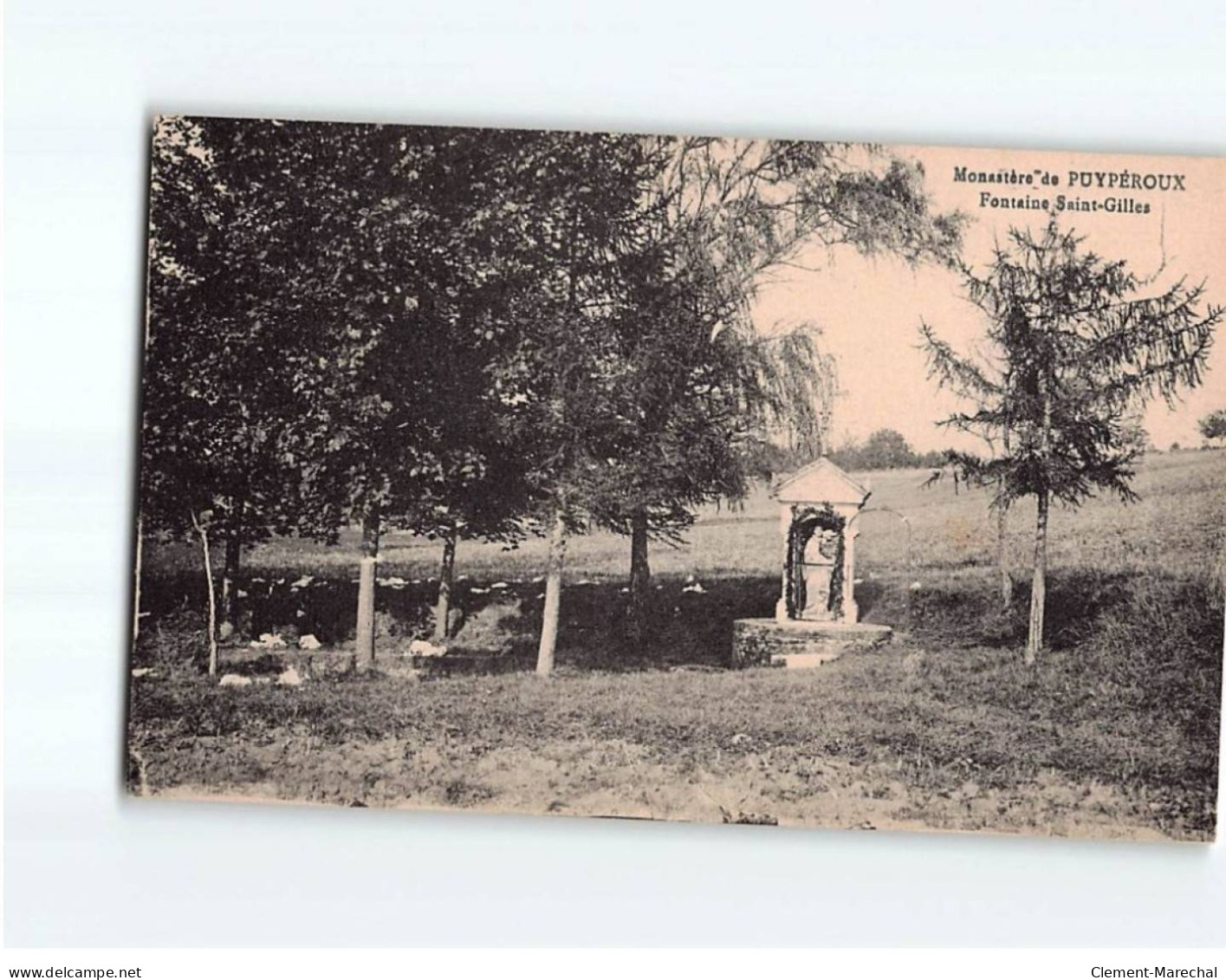 Monastère De PUYPEROUX : Fontaine Saint-Gilles - Très Bon état - Autres & Non Classés