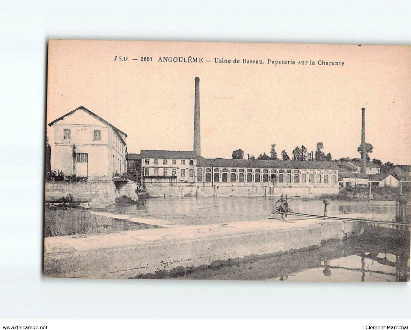 ANGOULEME : Usine De Bassau, Papeterie Sur La Charente - Très Bon état - Angouleme