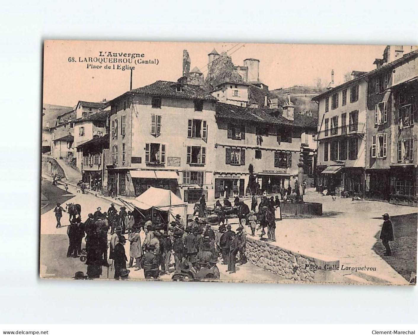 LAROQUEBROU : Place De L'Eglise - Très Bon état - Autres & Non Classés