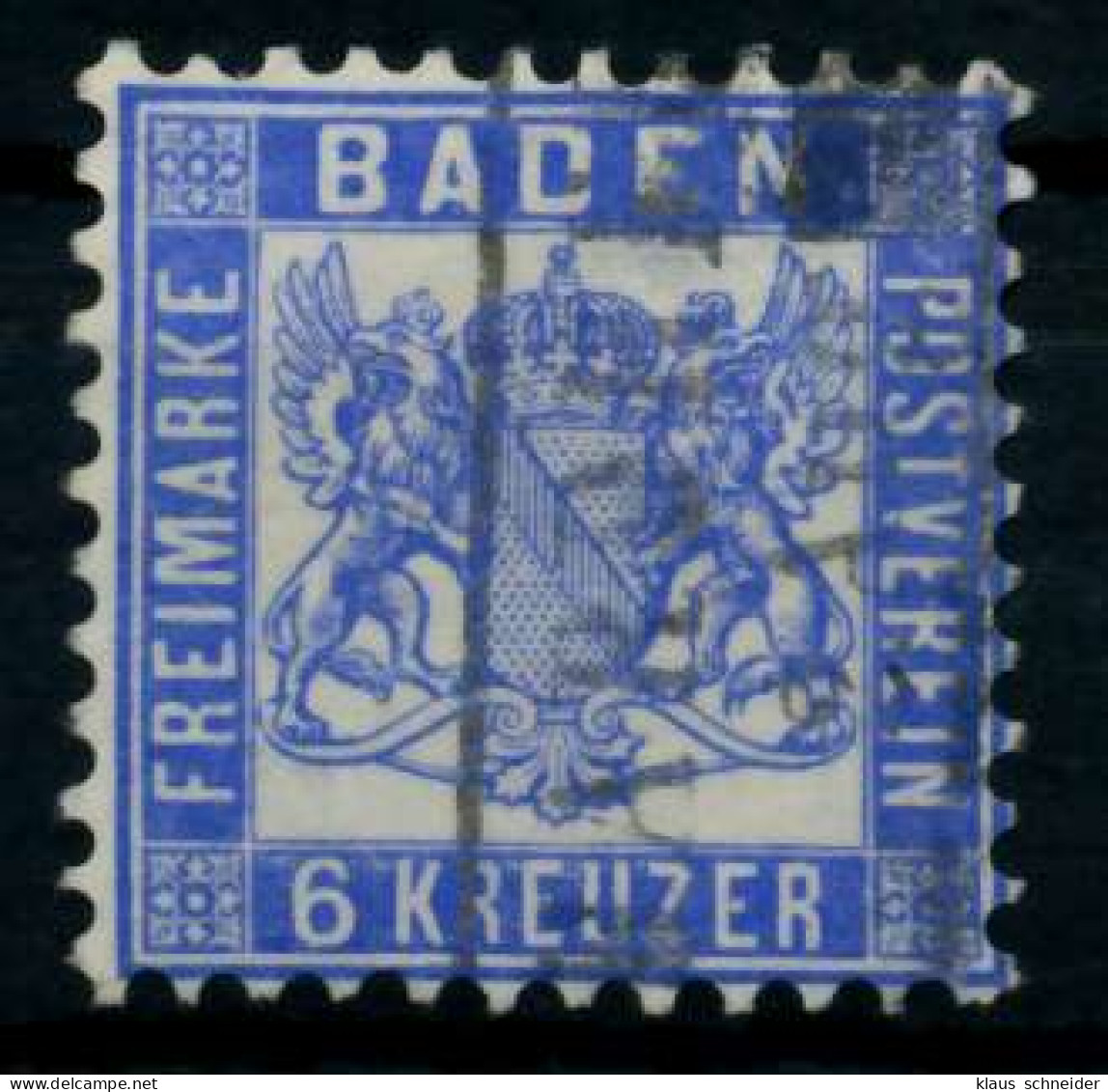 BADEN AUSGABEN VON 1862 - 1866 Nr 19a-HARDHEIM X74498A - Used