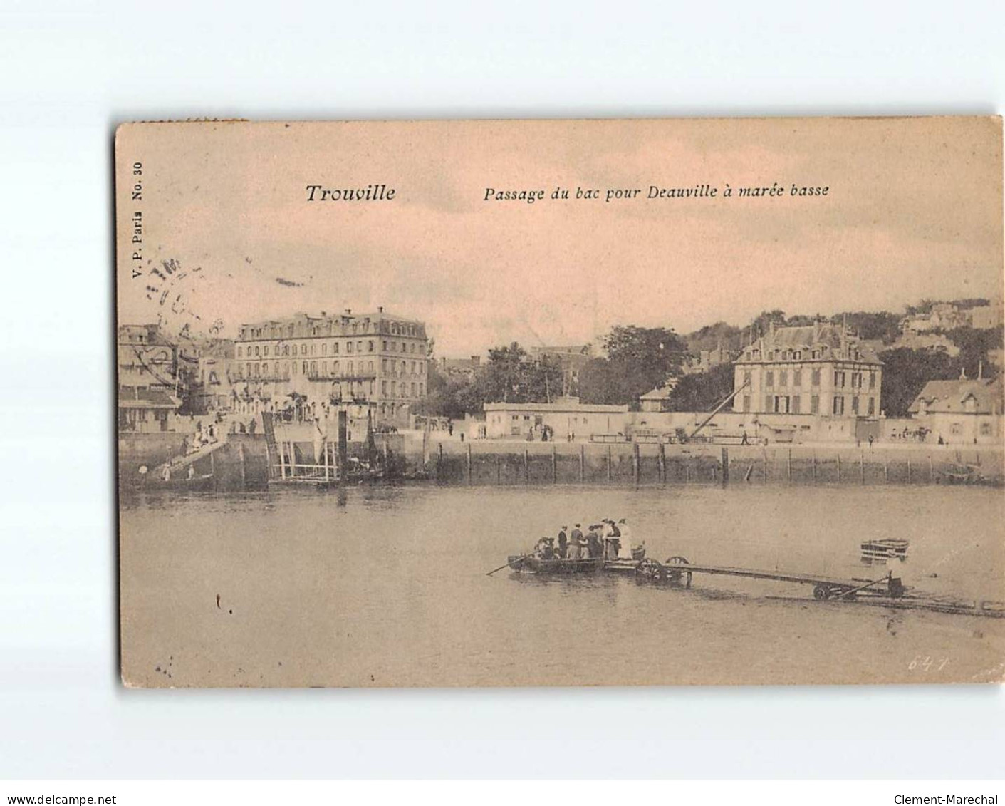 TROUVILLE : Passage Du Bac Pour Deauville à Marée Basse - état - Trouville