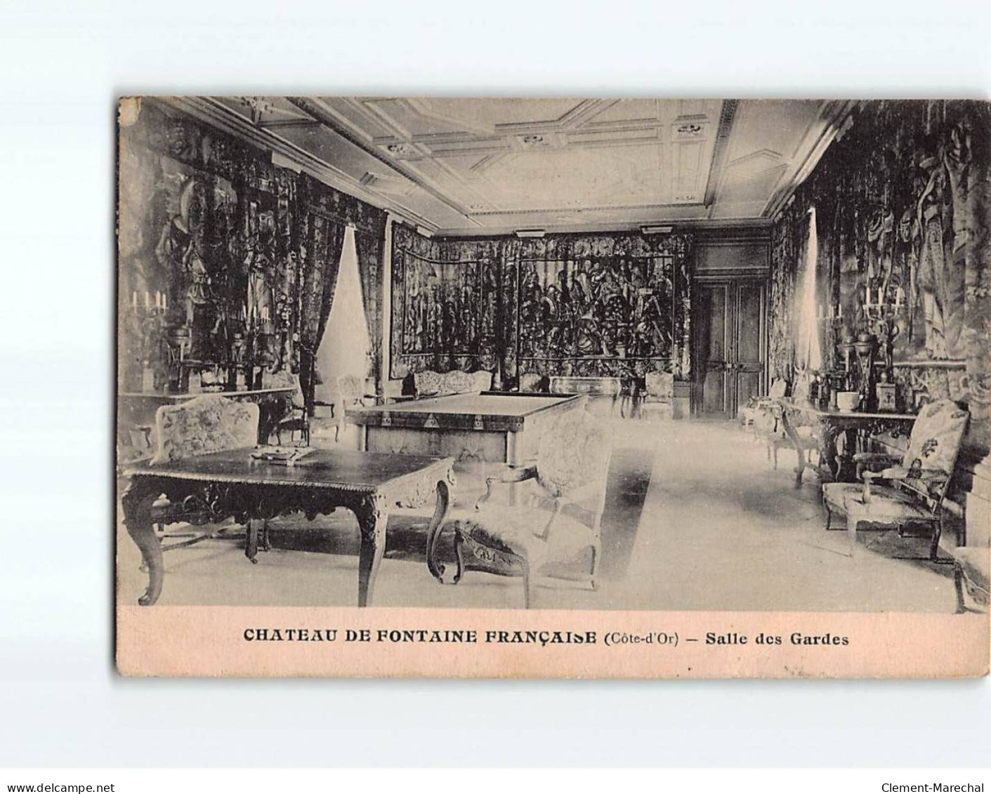 Château De FONTAINE FRANCAISE : Salle Des Gardes - état - Other & Unclassified