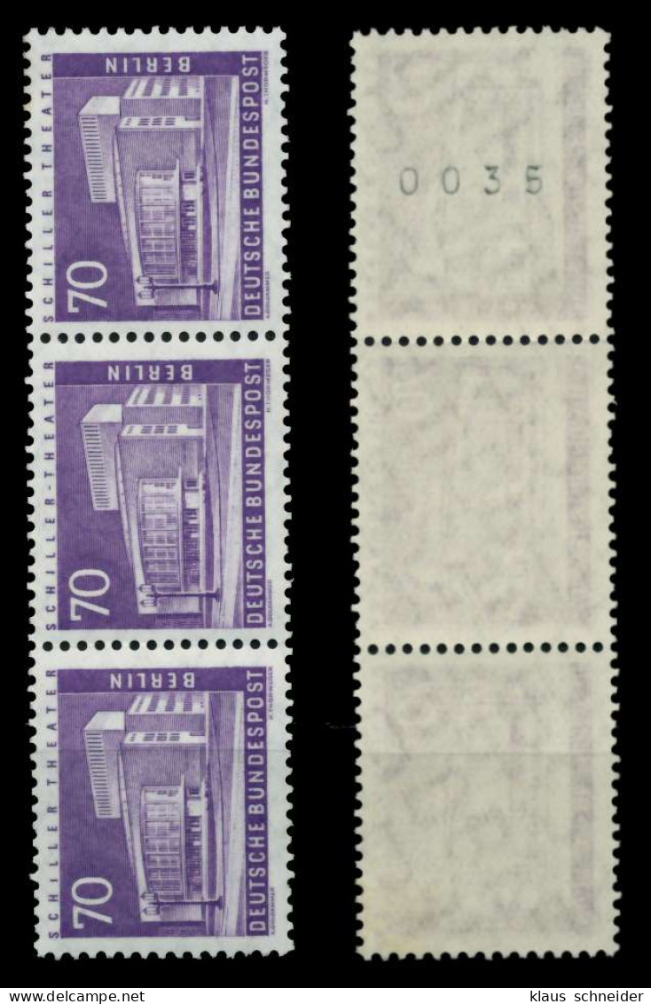 BERLIN DS BAUTEN 2 Nr 152vR Postfrisch 3ER STR X74937E - Unused Stamps