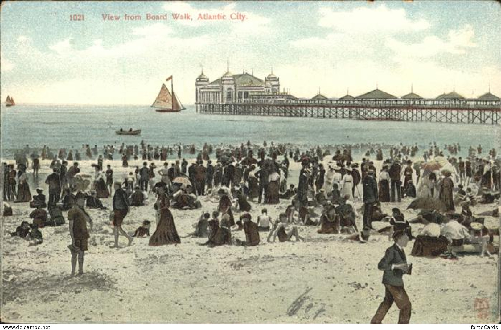 11322634 Atlantic_City_New_Jersey View From Board Walk - Andere & Zonder Classificatie