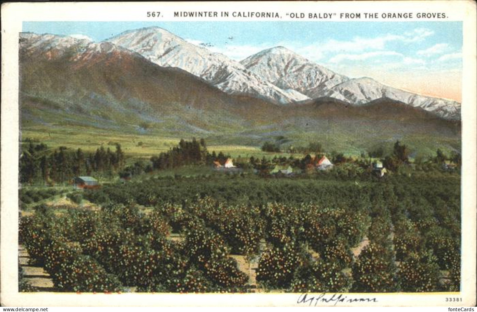 11322627 Los_Angeles_California Midwinter In California _ Old Baldy From The Ora - Andere & Zonder Classificatie