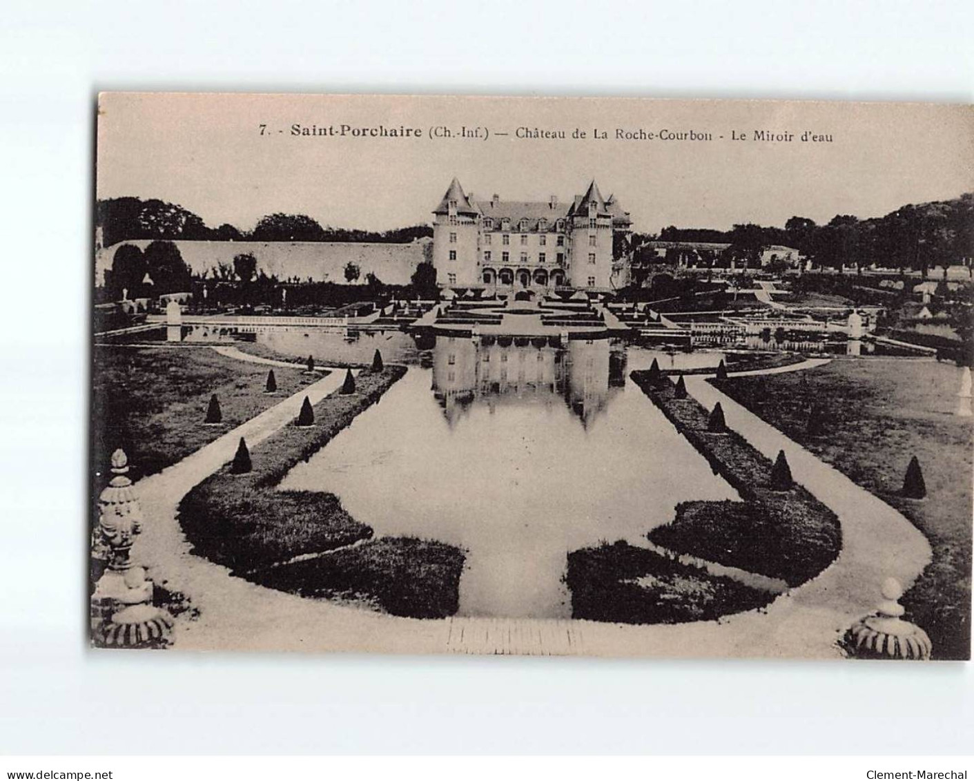 SAINT PORCHAIRE : Château De La Roche-Courbon, Le Miroir D'eau - Très Bon état - Andere & Zonder Classificatie