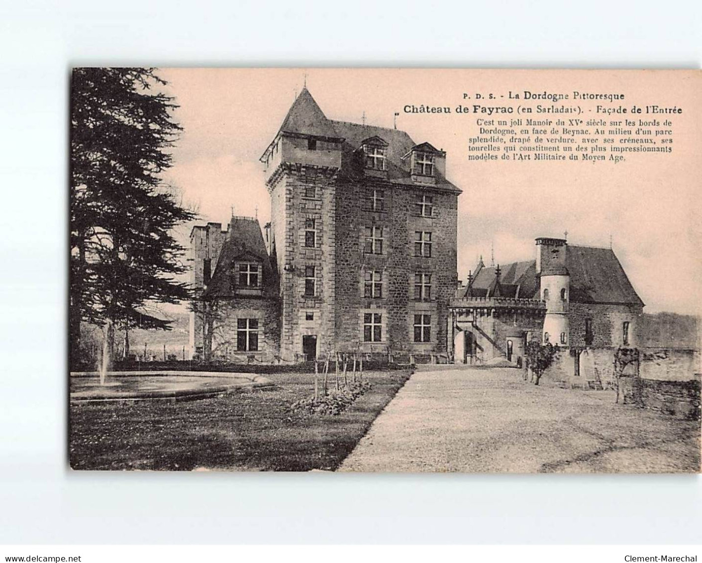 Château De Fayrac, Façade De L'Entrée - Très Bon état - Andere & Zonder Classificatie