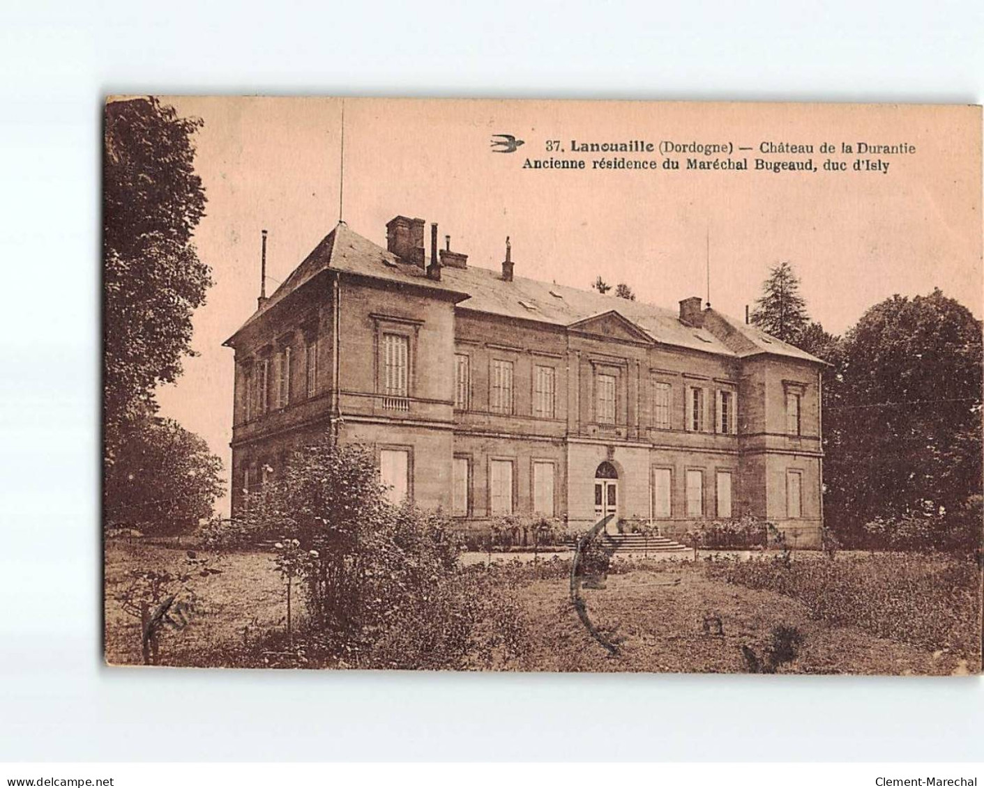 LANOUAILLE : Château De La Durantie, Ancienne Résidence Du Maréchal Bugeaud, Duc D'Isly - Très Bon état - Autres & Non Classés