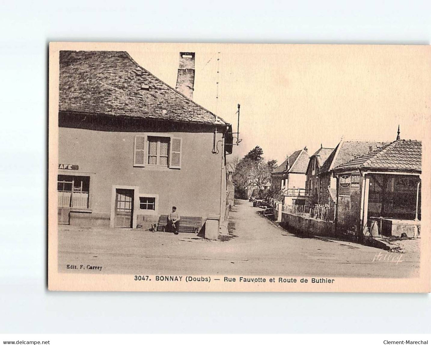 BONNAY : Rue Fauvotte Et Route De Buthier - Très Bon état - Autres & Non Classés