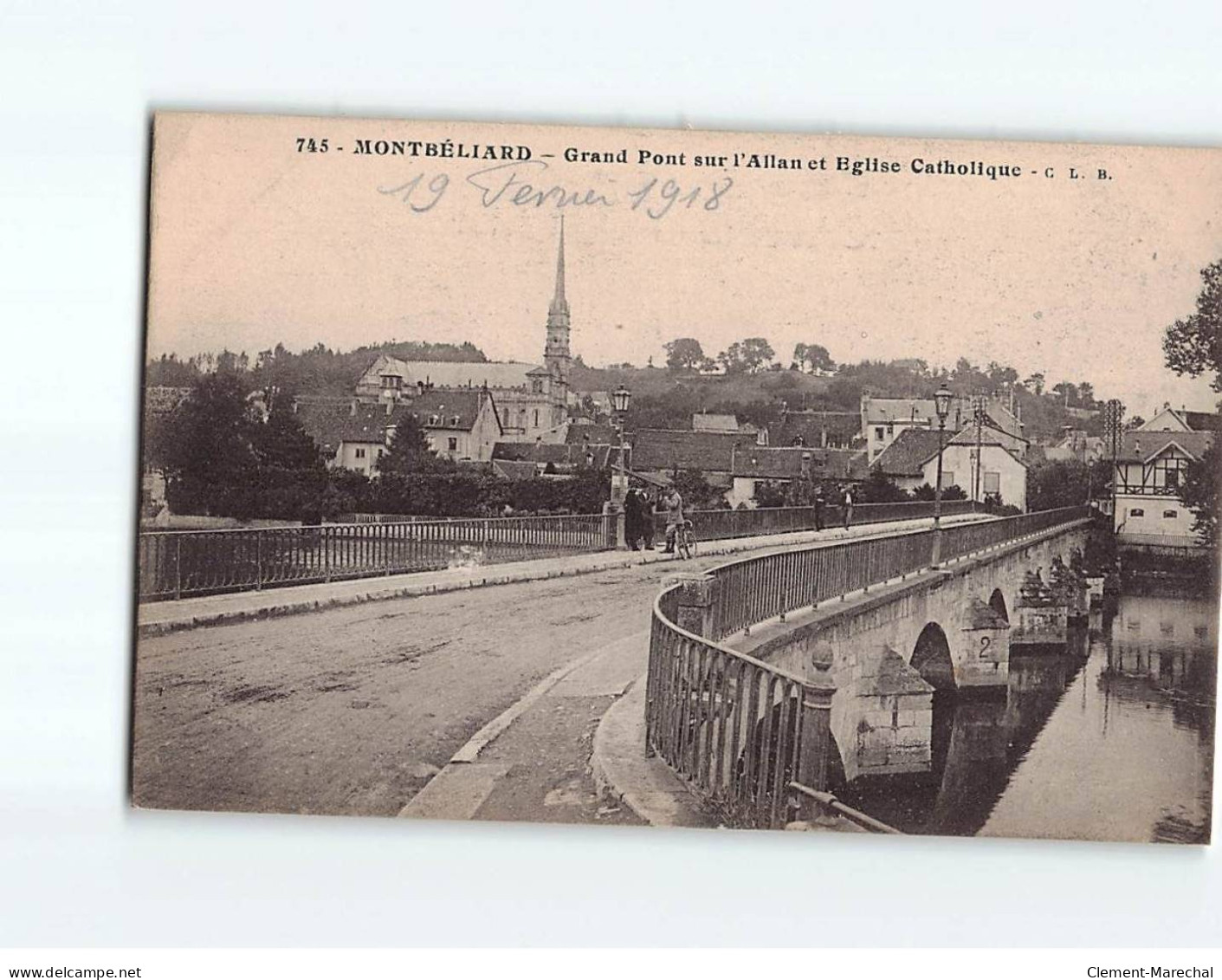 MONTBELIARD : Grand Pont Sur L'Allan Et L'Eglise Catholique - Très Bon état - Montbéliard