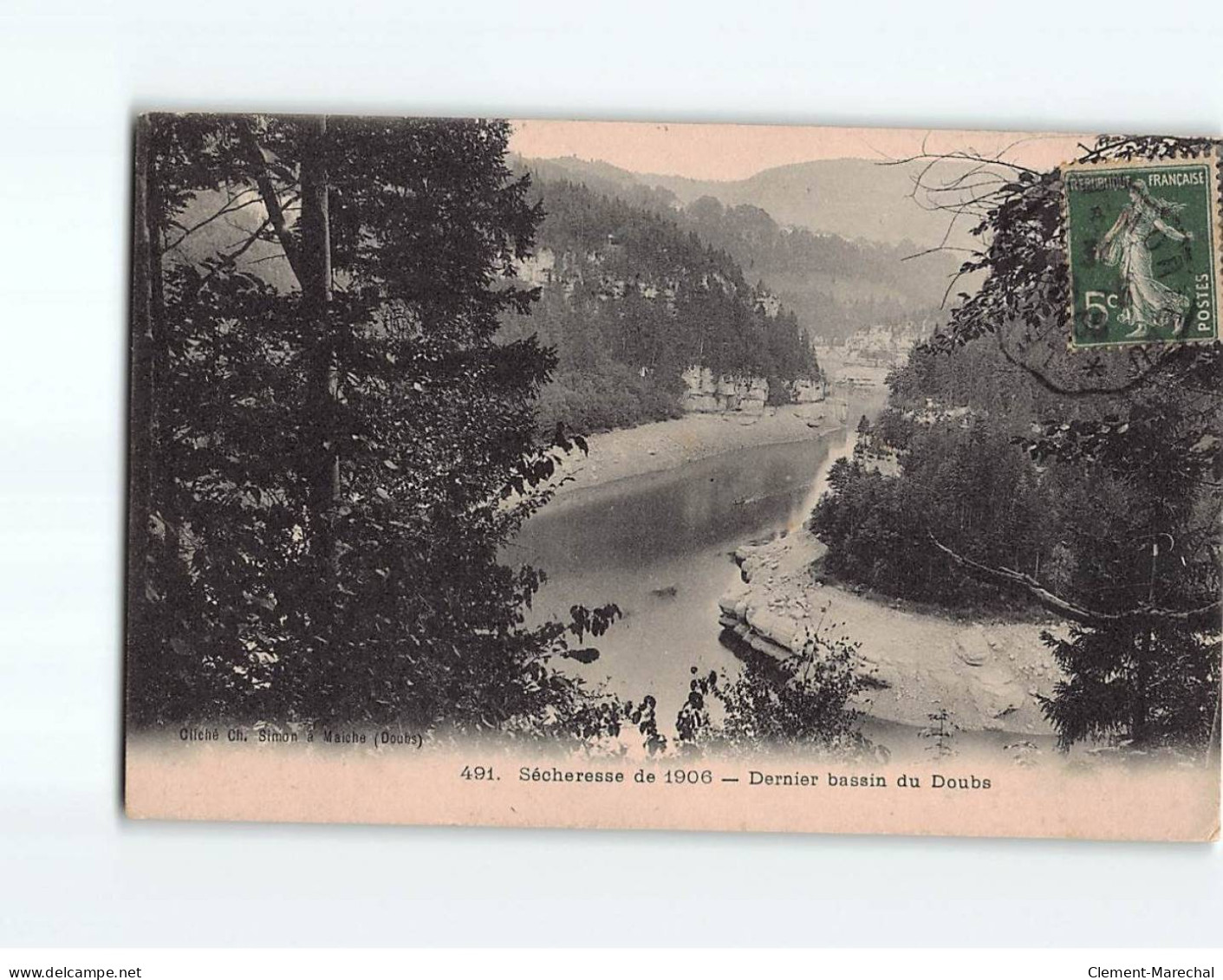 Sécheresse De 1906, Dernier Bassin Du Doubs - état - Sonstige & Ohne Zuordnung