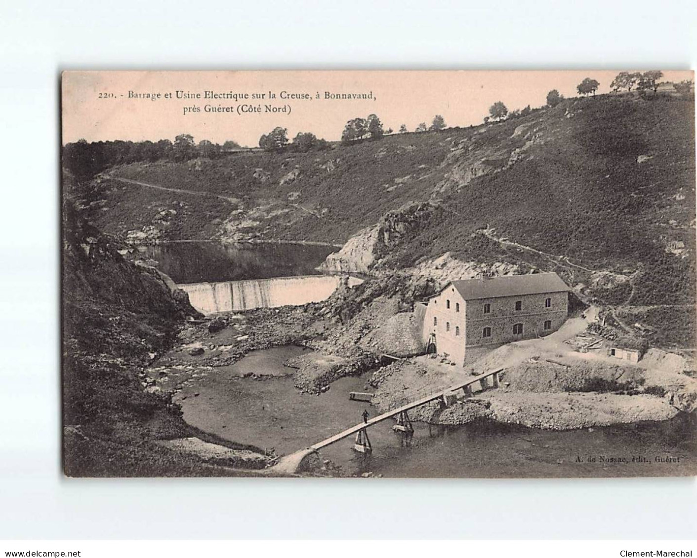 Barrage Et Usine électrique Sur La Creuse à Bonnavaud - Très Bon état - Other & Unclassified