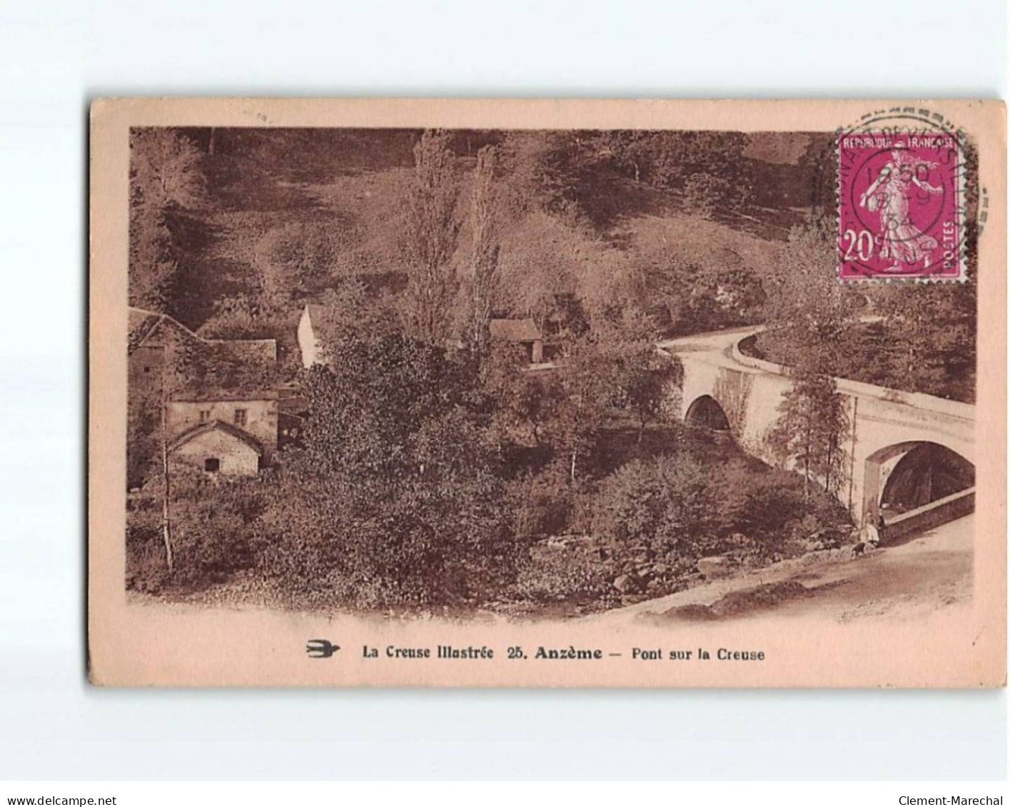 ANZEME : Pont Sur La Creuse - état - Andere & Zonder Classificatie