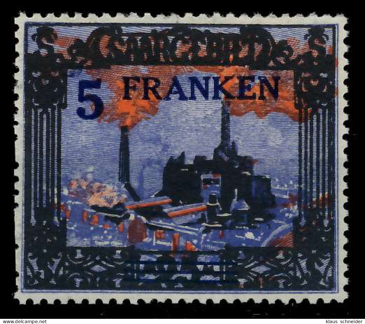 SAARGEBIET LANDS.BILD Nr 83A Postfrisch X788612 - Unused Stamps