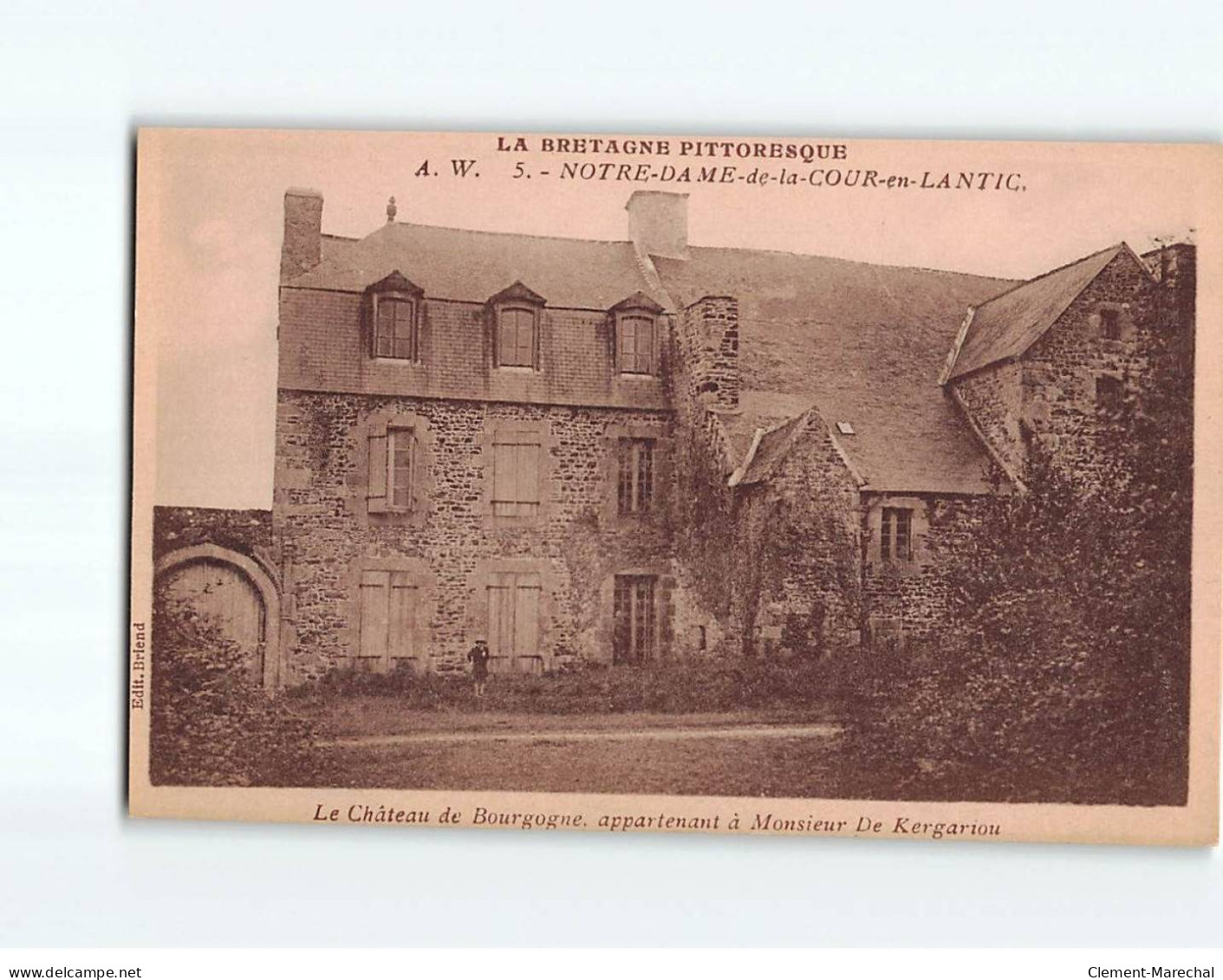 NOTRE DAME DE LA COUR EN LANTIC : Le Château De Bourgogne - Très Bon état - Other & Unclassified