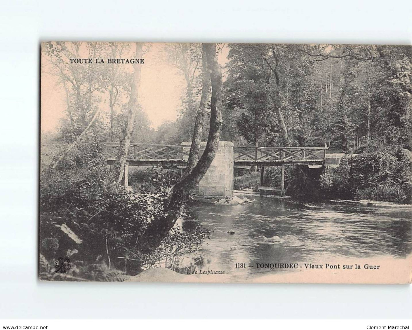 TONQUEDEC : Vieux Pont Sur La Guer - Très Bon état - Tonquédec