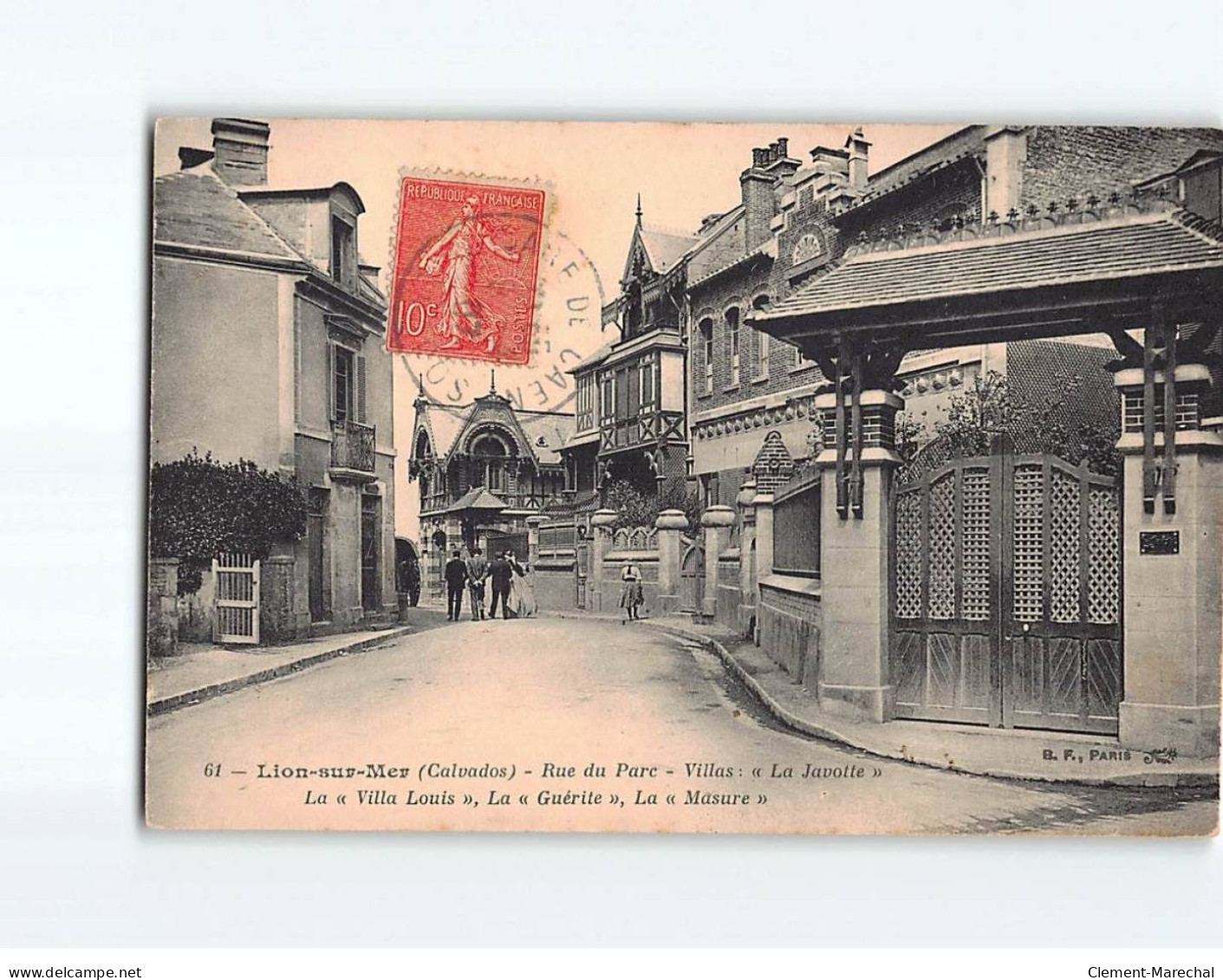 LION SUR MER : Rue Du Parc, Villas ""La Javotte"", "" Louis"", "" Guérite"" Et ""Masure"" - Très Bon état - Autres & Non Classés