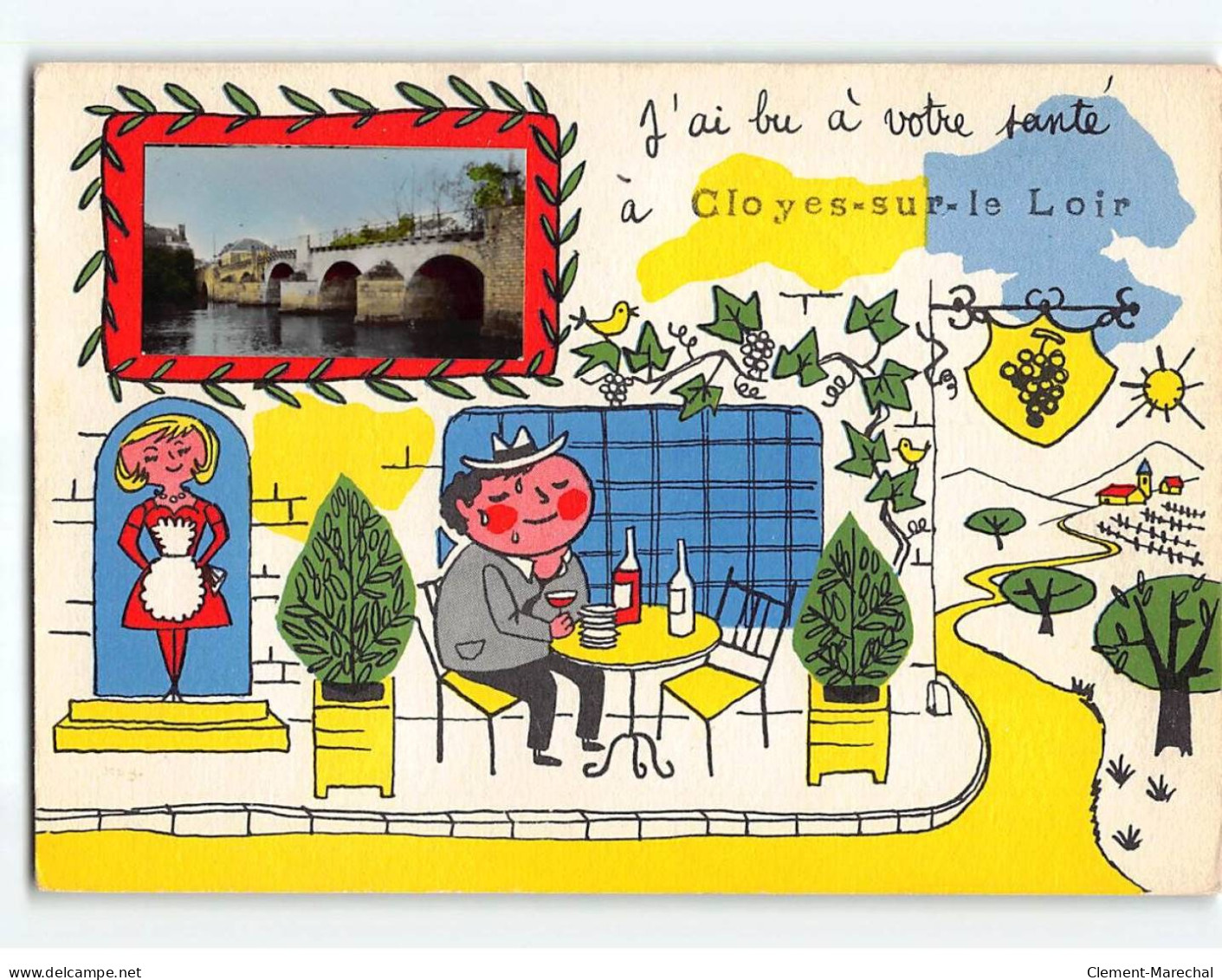 CLOYES SUR LE LOIR : Le Pont, Carte Souvenir - Très Bon état - Cloyes-sur-le-Loir