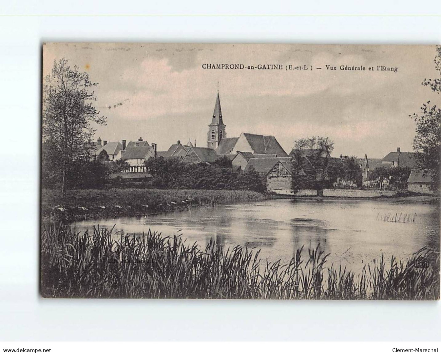 CHAMPROND EN GATINE : Vue Générale Et L'Etang - Très Bon état - Sonstige & Ohne Zuordnung