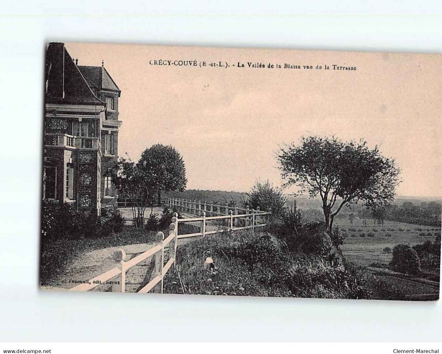 CRECY COUVE : La Vallée De La Blaise Vue De La Terrasse - Très Bon état - Other & Unclassified