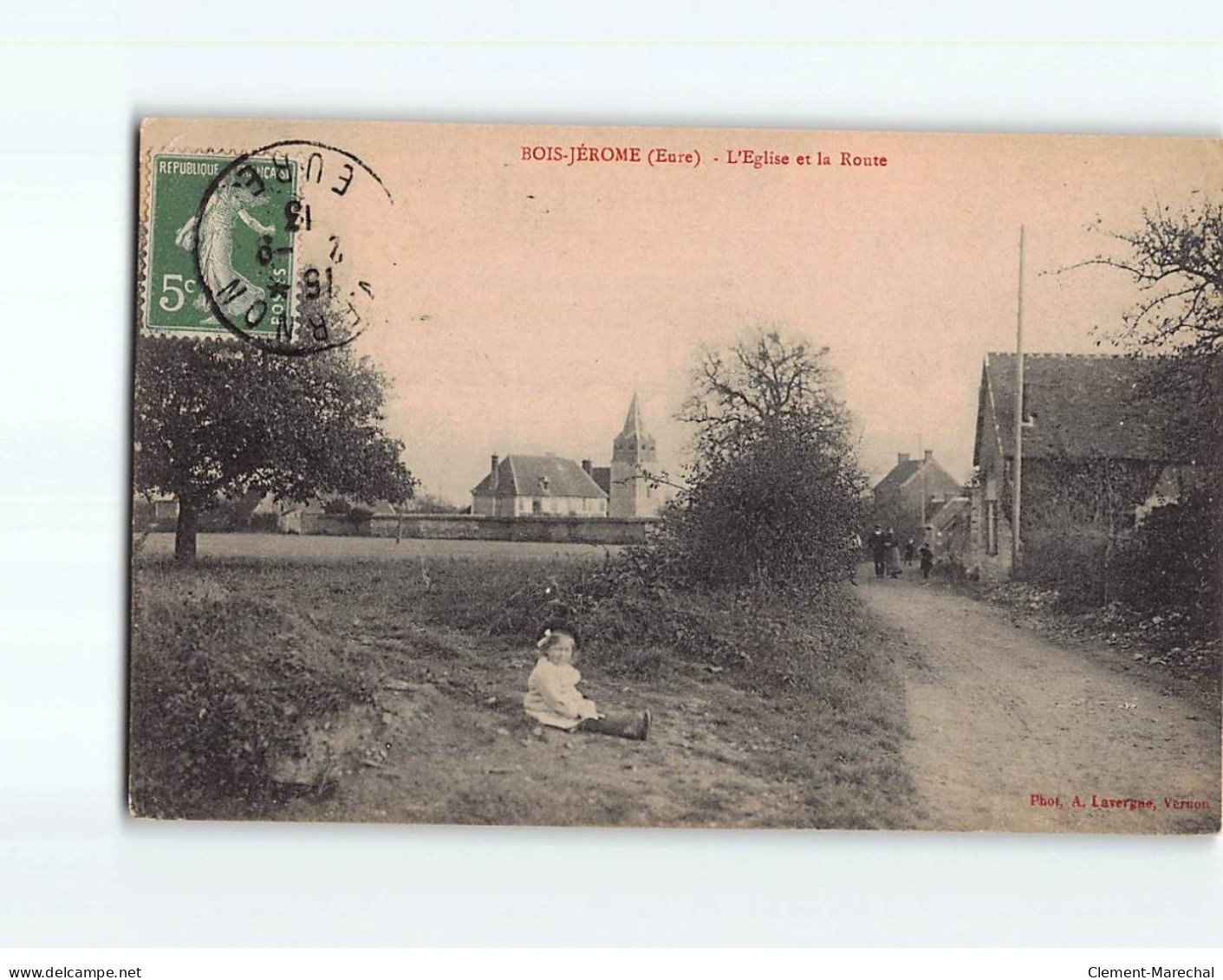 BOIS JEROME : L'Eglise Et La Route - Très Bon état - Autres & Non Classés