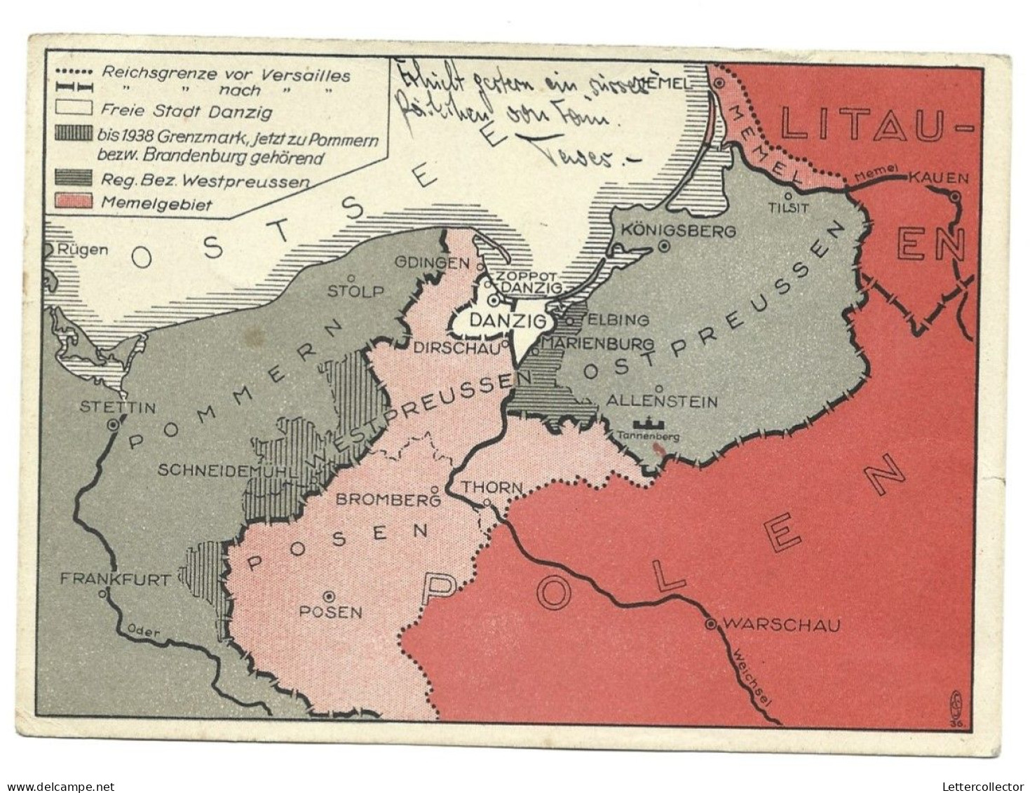 Feldpost Propagandankarte Danzig Linienschiff Schleswig Holstein Kriegsmarine 1940 - Feldpost 2. Weltkrieg