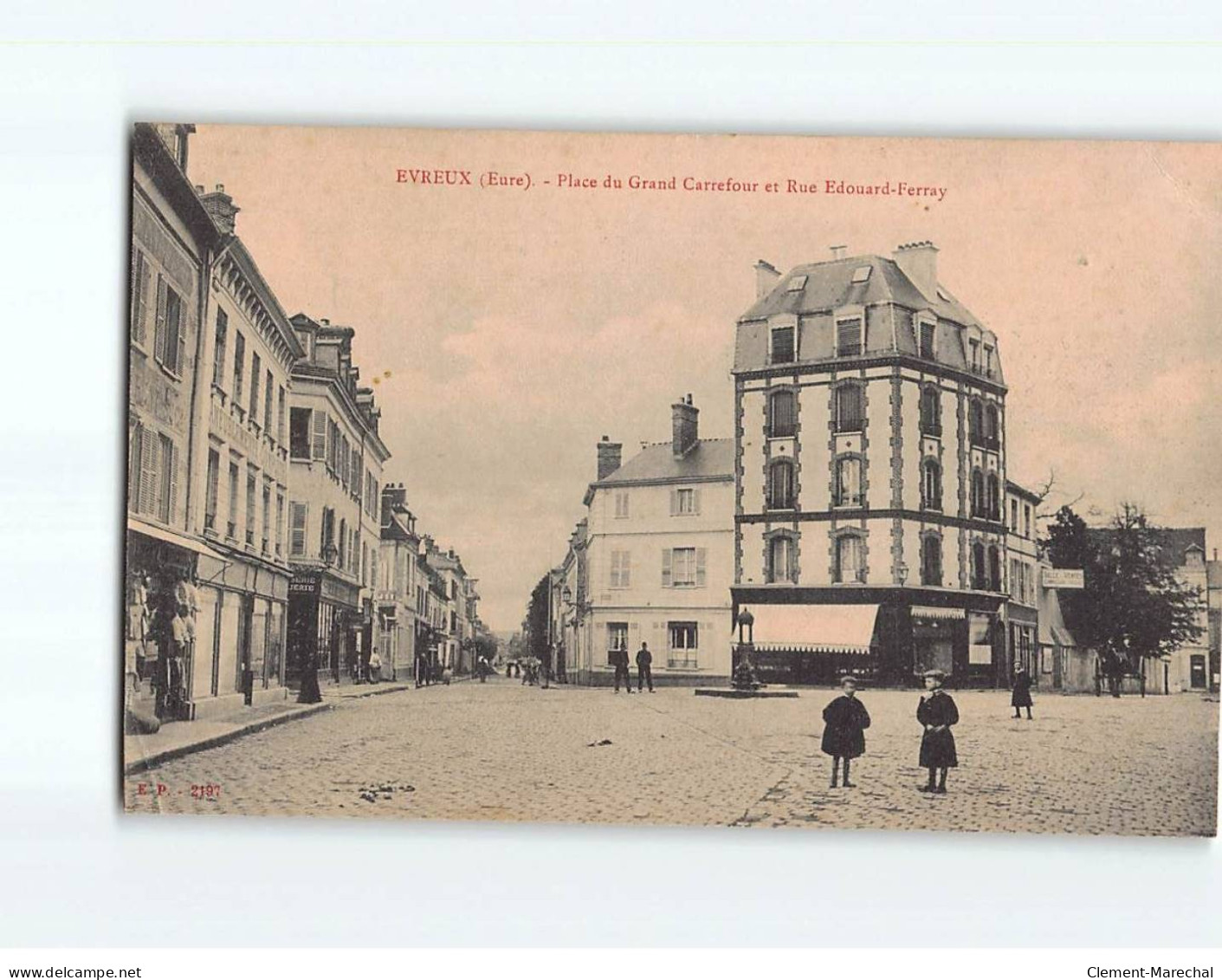 EVREUX : Place Du Grand Carrefour Et Rue Edouard-Ferray - état - Evreux