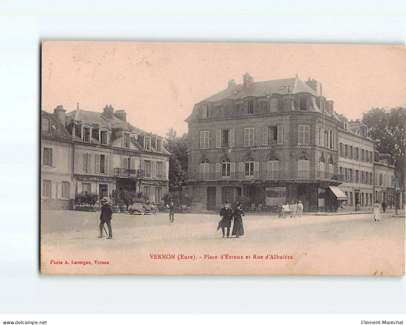 VERNON : Place D'Evreux Et Rue D'Albuféra - Très Bon état - Vernon