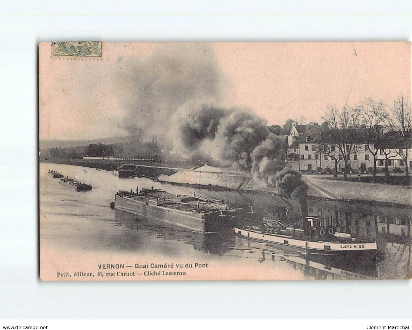 VERNON : Quai Caméré Vu Du Pont - Très Bon état - Vernon