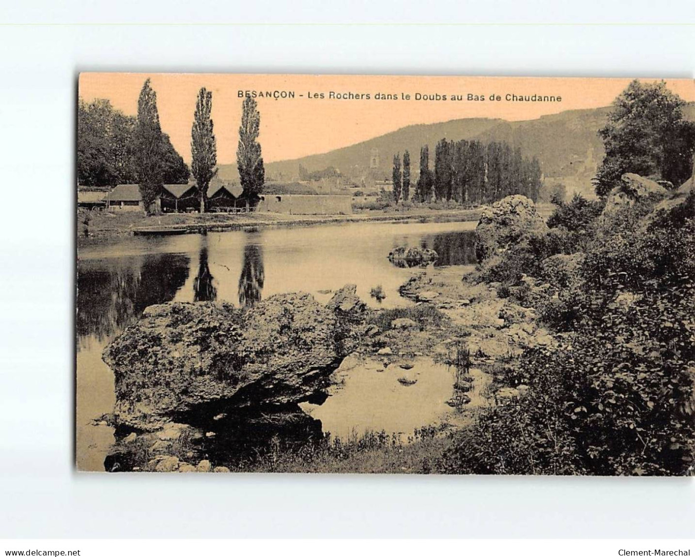 BESANCON : Les Rochers Dans Le Doubs Au Bas De Chaudanne - état - Besancon