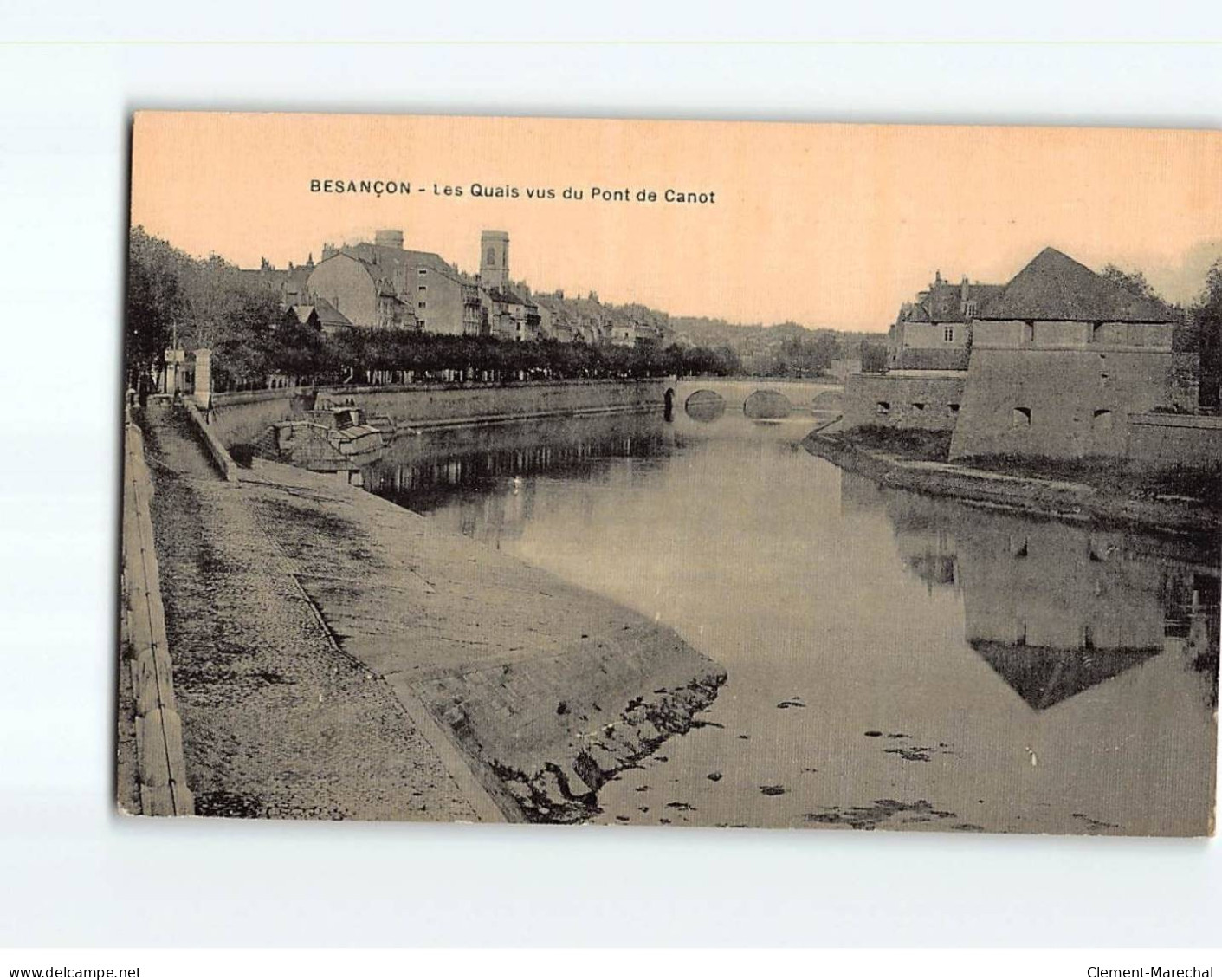 BESANCON : Les Quais Vus Du Pont De Canot - Très Bon état - Besancon