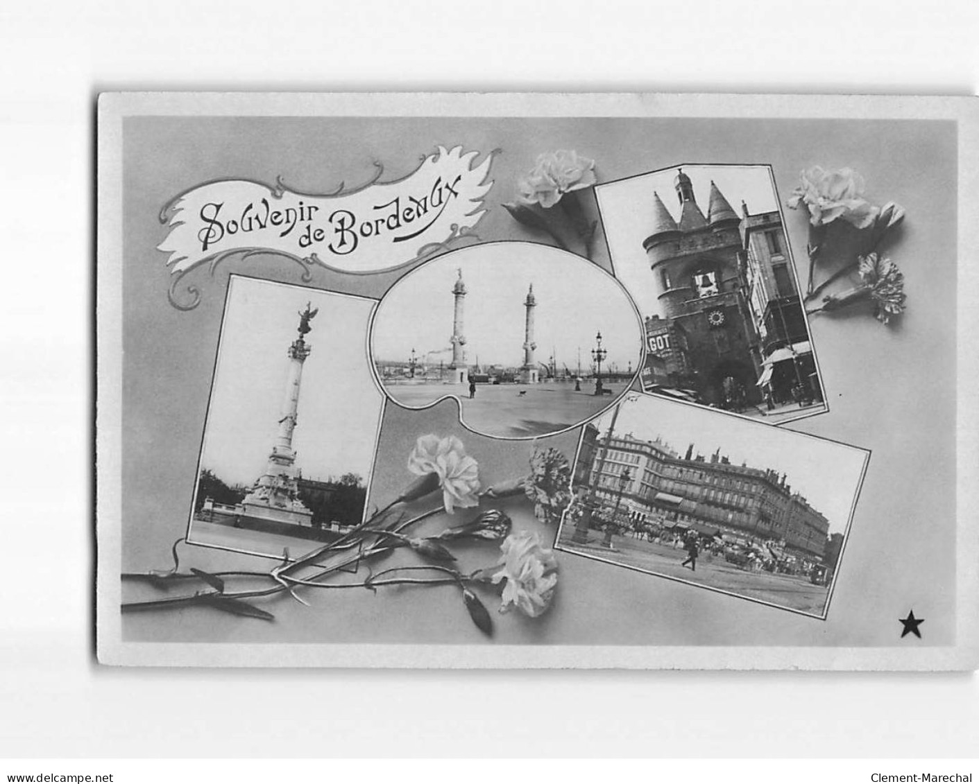 BORDEAUX : Carte Souvenir - état - Bordeaux