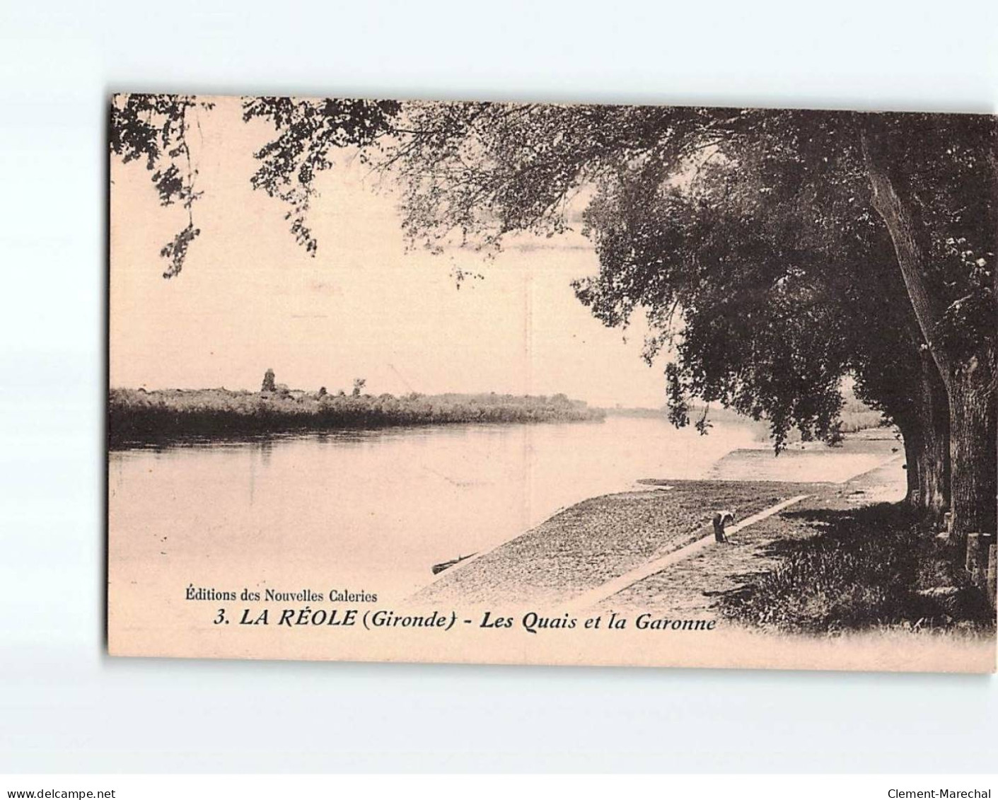 LA REOLE : Les Quais Et La Garonne - Très Bon état - La Réole