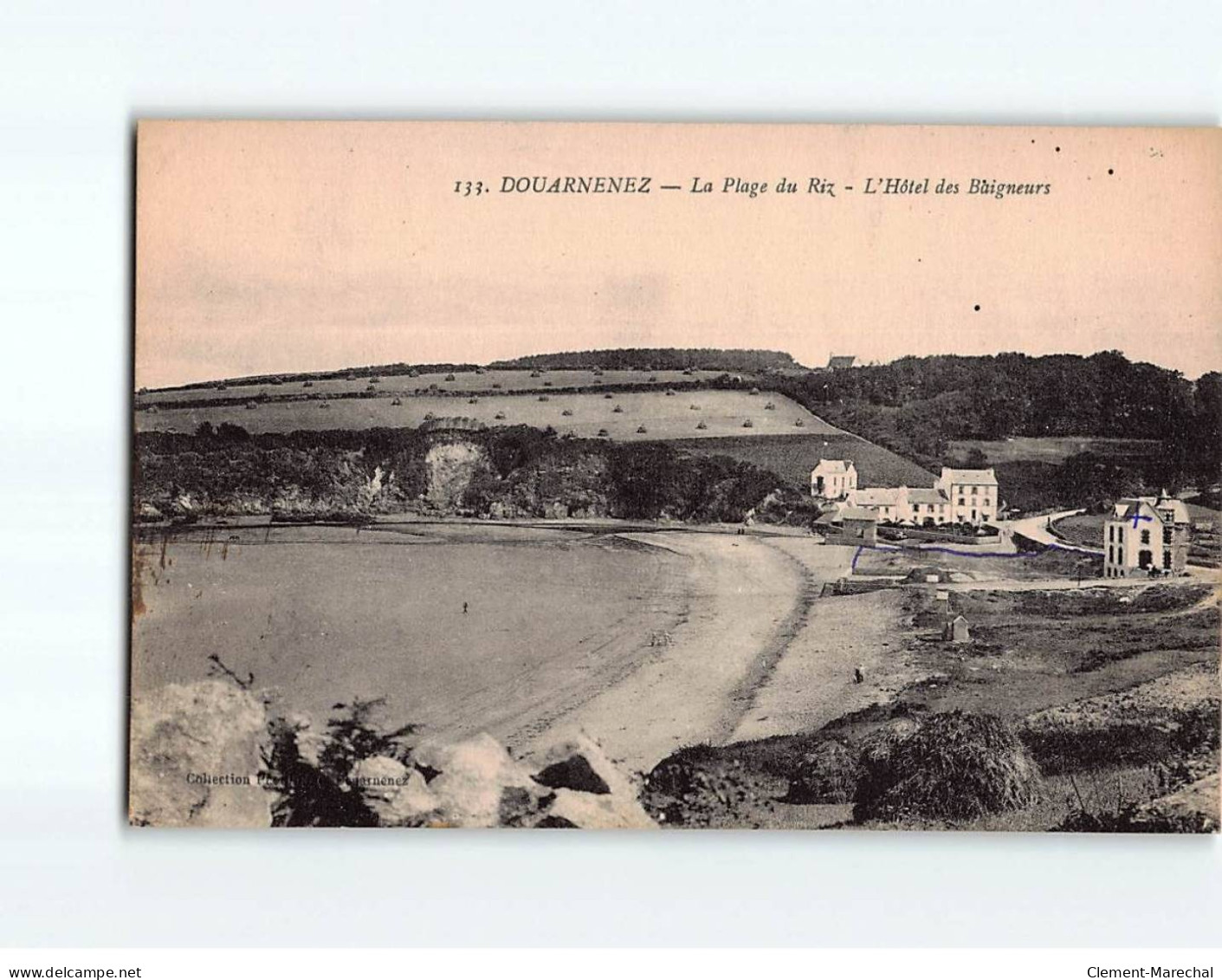 DOUARNENEZ : La Plage Du Riz, L'Hôtel Des Baigneurs - Très Bon état - Douarnenez