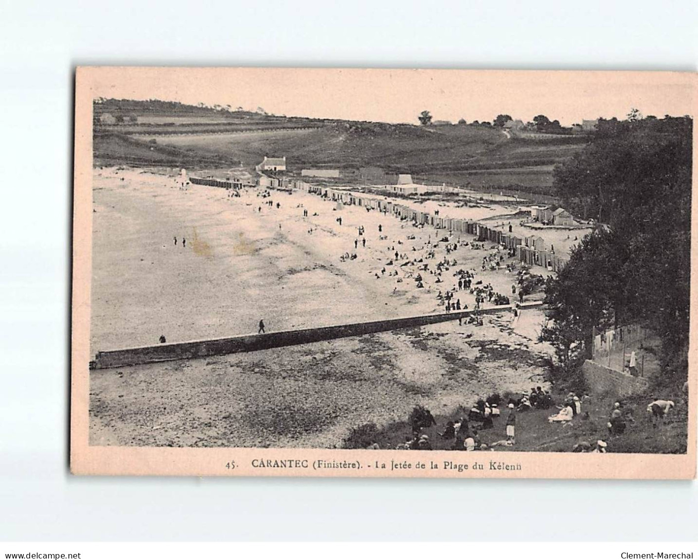 CARANTEC : La Jetée De La Plage Du Kélenn - Très Bon état - Carantec