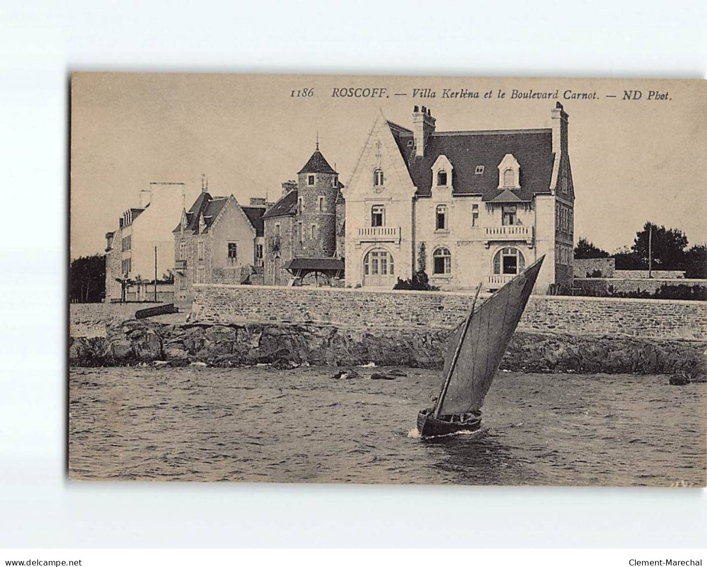 ROSCOFF : Villa Kerléna Et Le Boulevard Carnot - Très Bon état - Roscoff