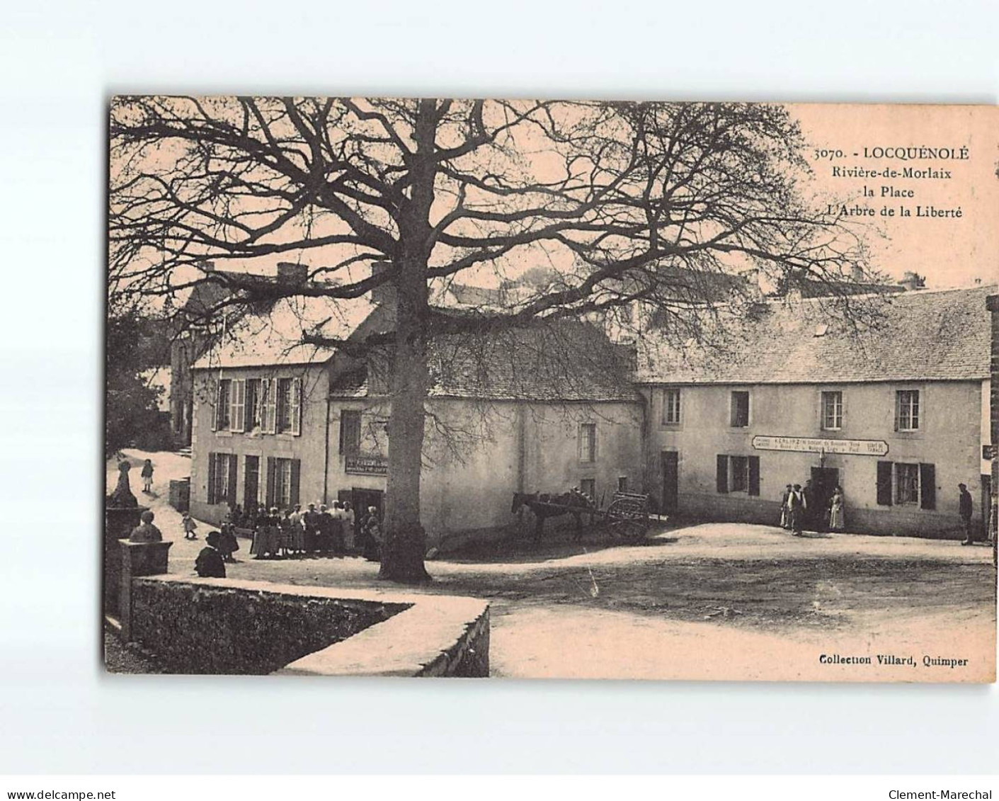 LOCQUENOLE : Rivière De Morlaix, La Place, L'Arbre De La Liberté - Très Bon état - Sonstige & Ohne Zuordnung