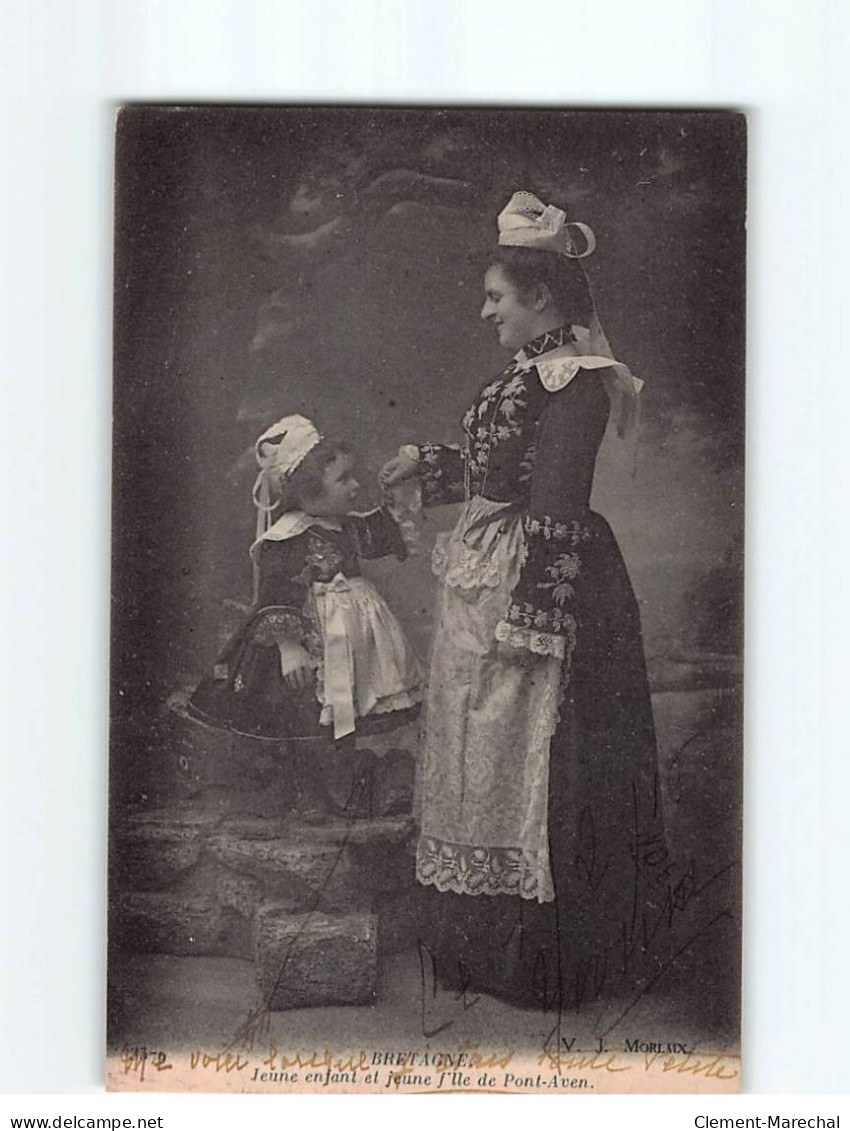 Jeune Enfant Et Jeune Fille De Pont-Aven - Très Bon état - Pont Aven