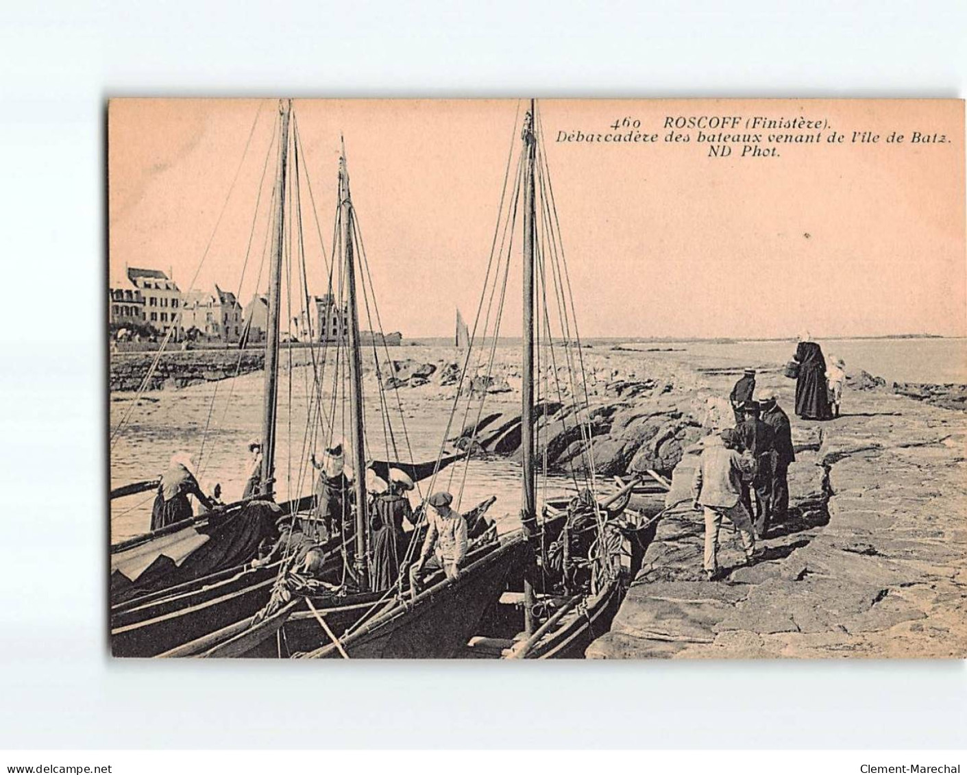 ROSCOFF : Débarcadère Des Bateaux Venant De L'Ile De Batz - Très Bon état - Roscoff